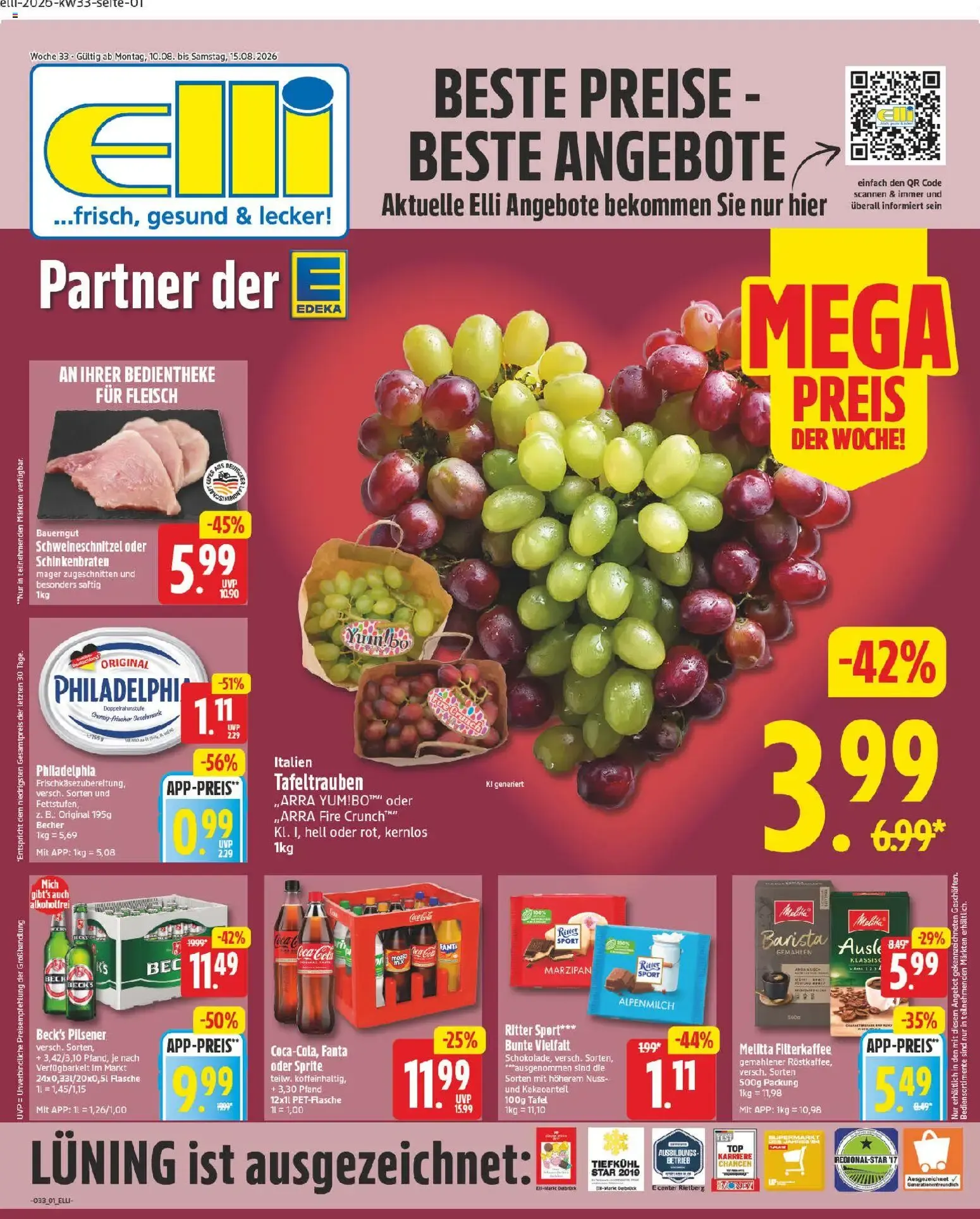 Elli Markt Prospekt vom 10.08.2026 – Angebote online von 10. August bis 15. August 2026 - Prospekt seite 1
