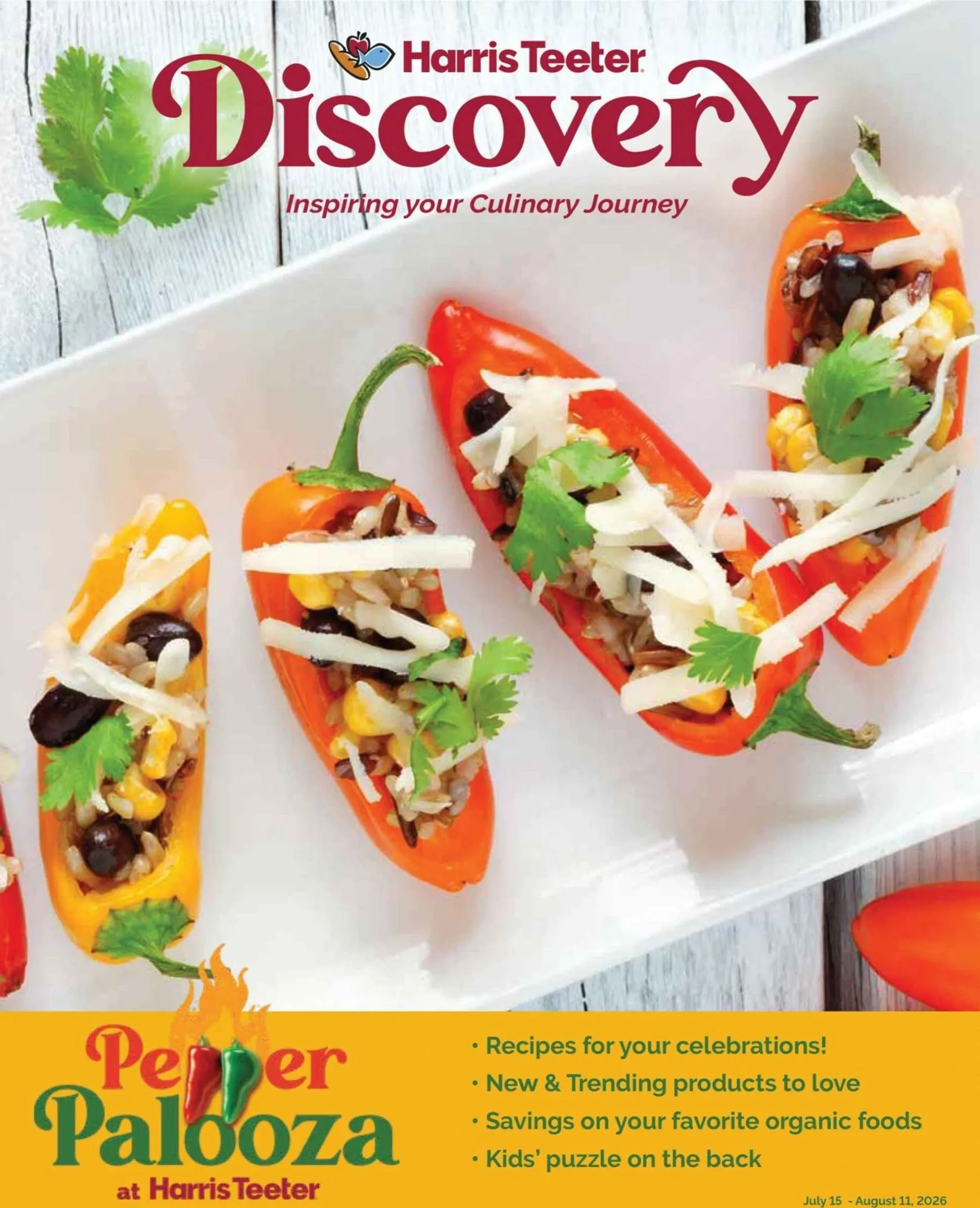 Weekly ad Current Harris Teeter - Discovery leaflet valid from Wednesday 07/15/2026 to Tuesday 08/11/2026 from July 15 to August 11 2026 - Page 1
