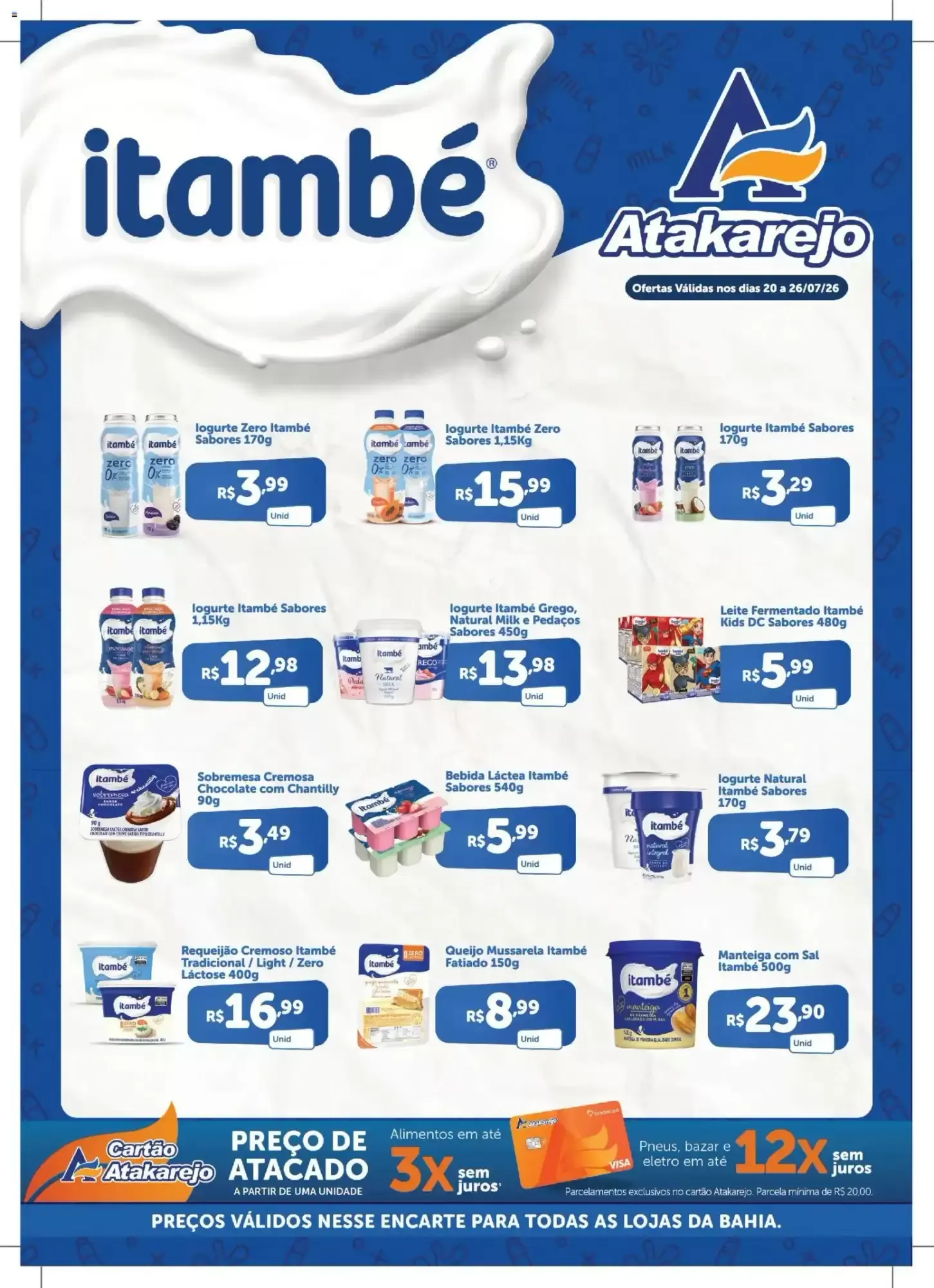 Encarte de Encarte Atakarejo - Itambé 20 de julho até 26 de julho 2026 - Pagina 1