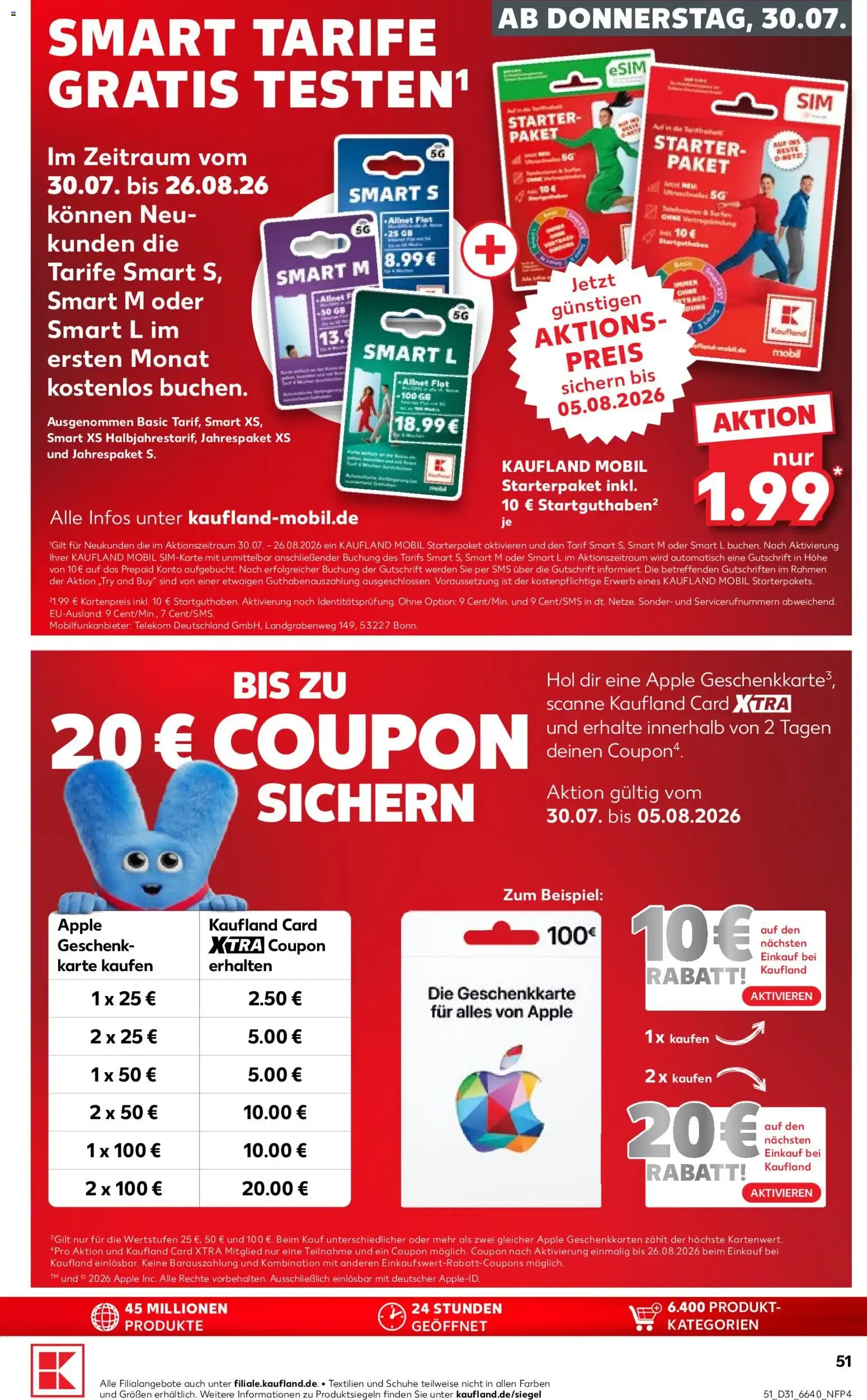 Prospekt Kaufland ab 30.07.2026 » Angebote Online zum Blättern von 30. Juli bis 5. August 2026 - Prospekt seite 51