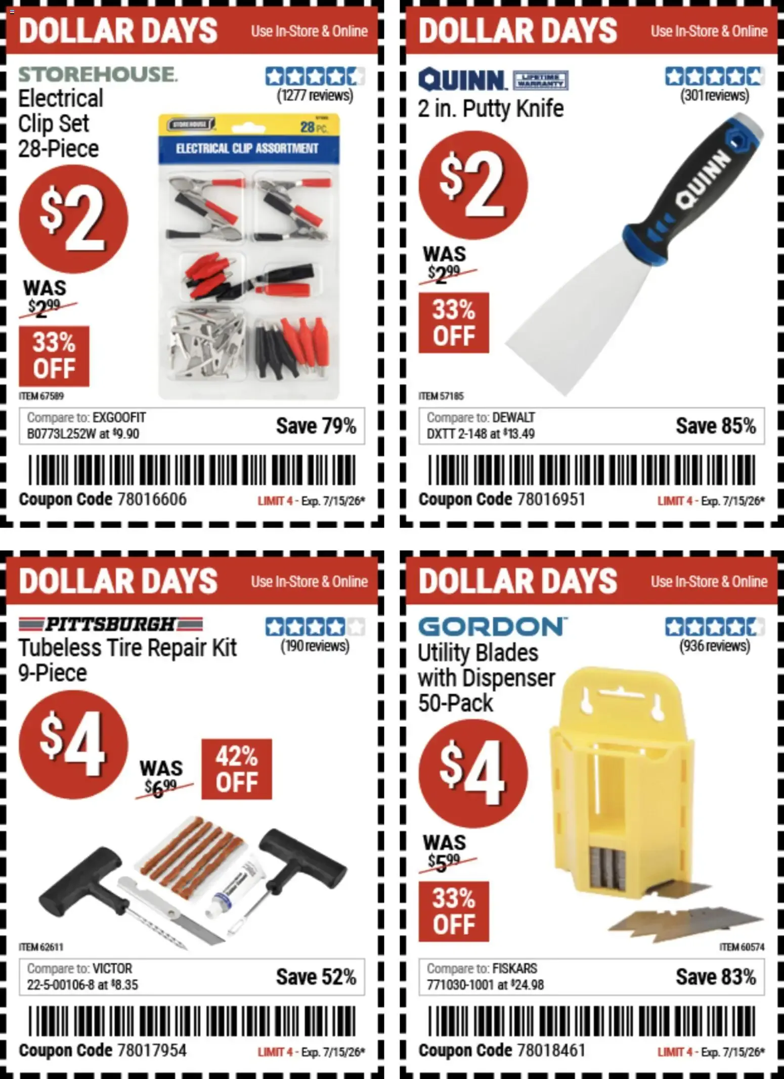 Weekly ad Harbor Freight Dollar Days (07/02 - 07/15 2026) - Flyer from July 2 to July 15 2026 - Page 3