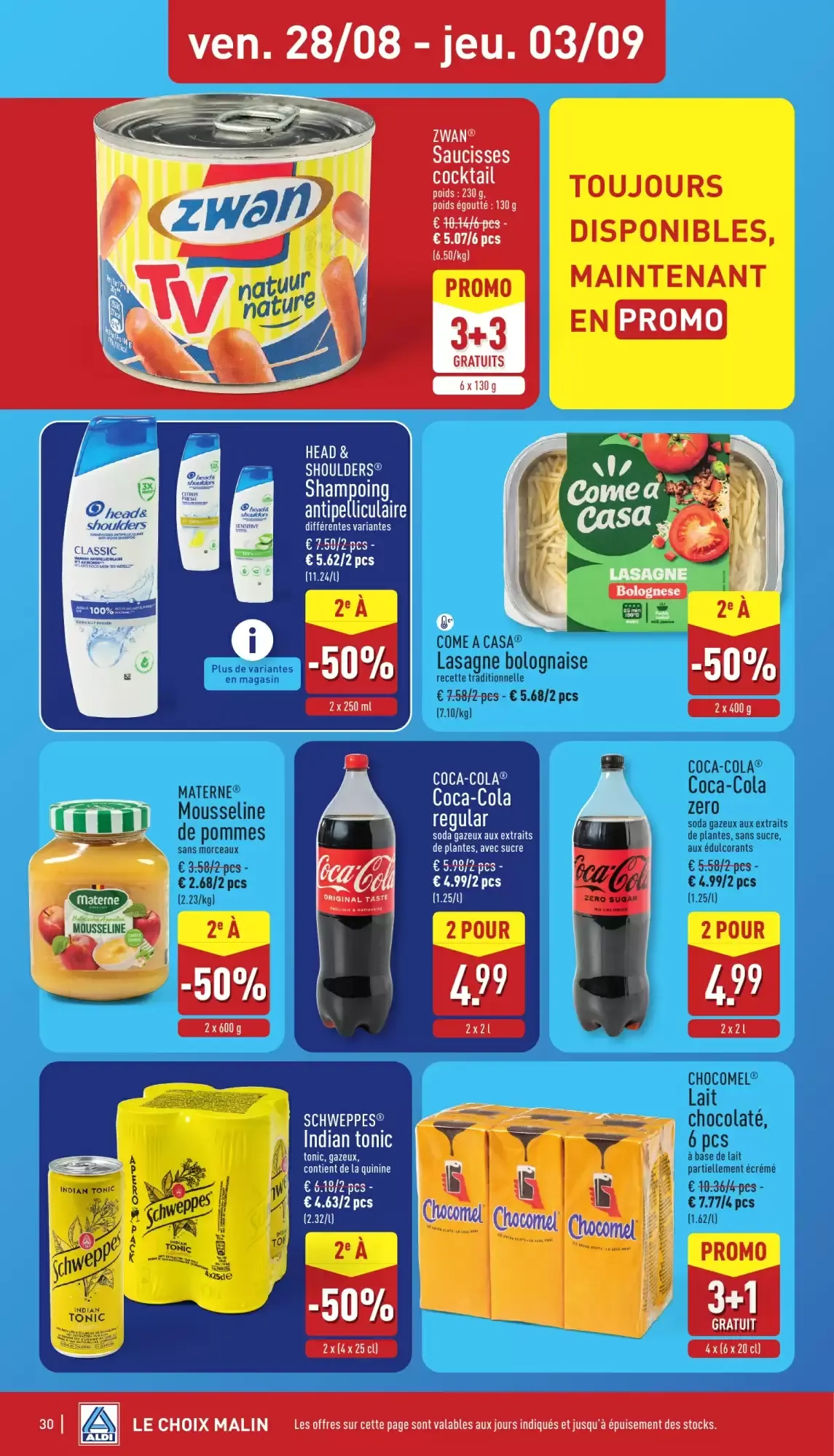ALDI Dépliant du 24/08 au 29/08 van 24 augustus tot 29 augustus 2026 - folder pagina 30