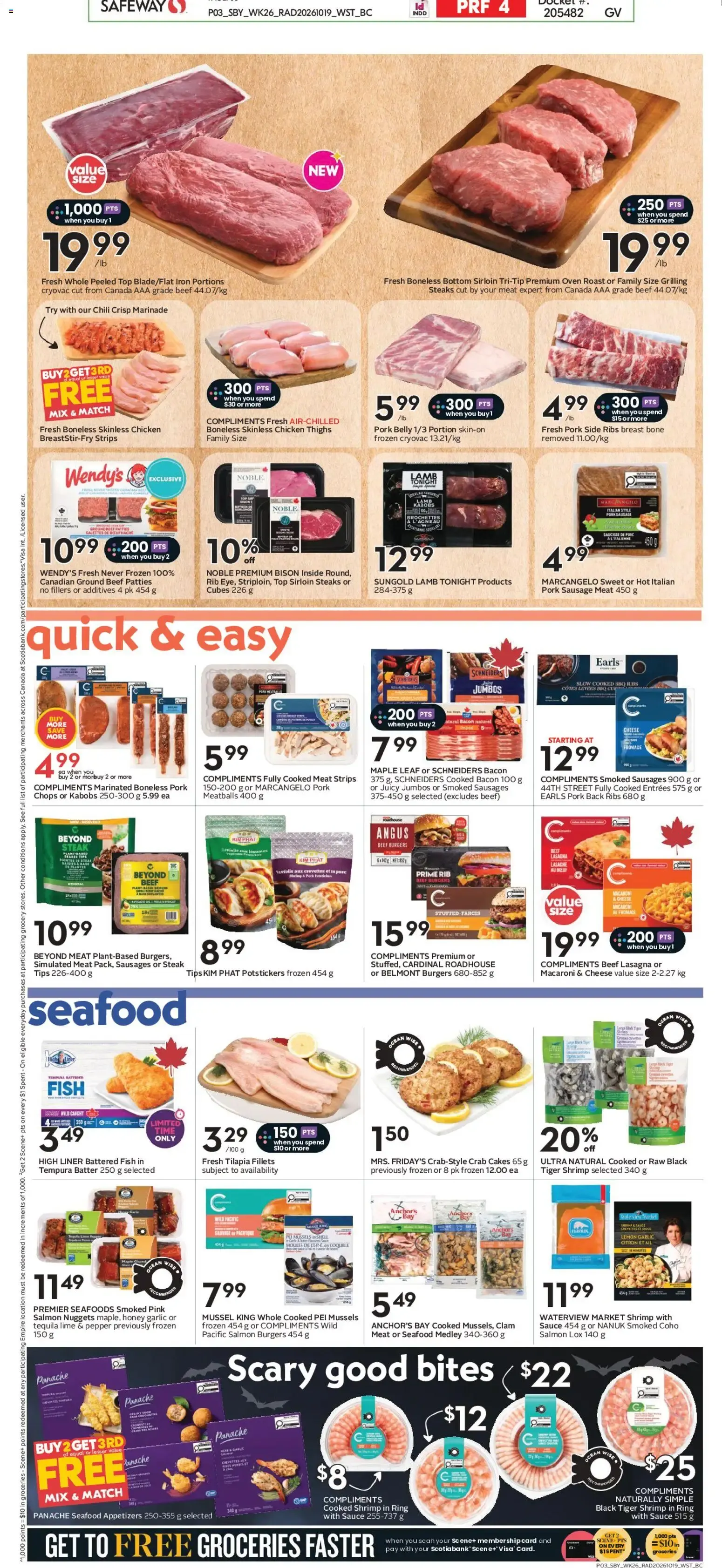 Safeway weekly flyer / circulaire from Oct 22, 2026 > weekly specials & deals from October 22 to October 28 2026 - flyer page 4