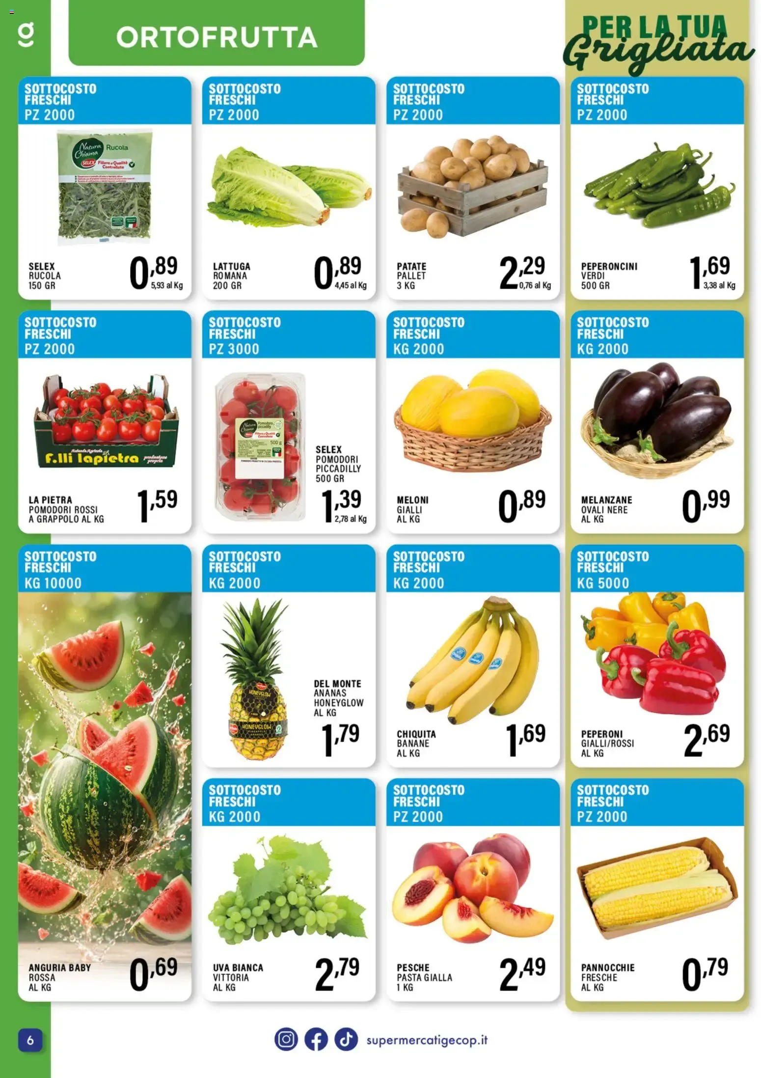 GECOP SUPERMERCATI - SOTTO COSTO FRESCHI da 10 agosto a 23 agosto di 2026 - Pagina del volantino 6
