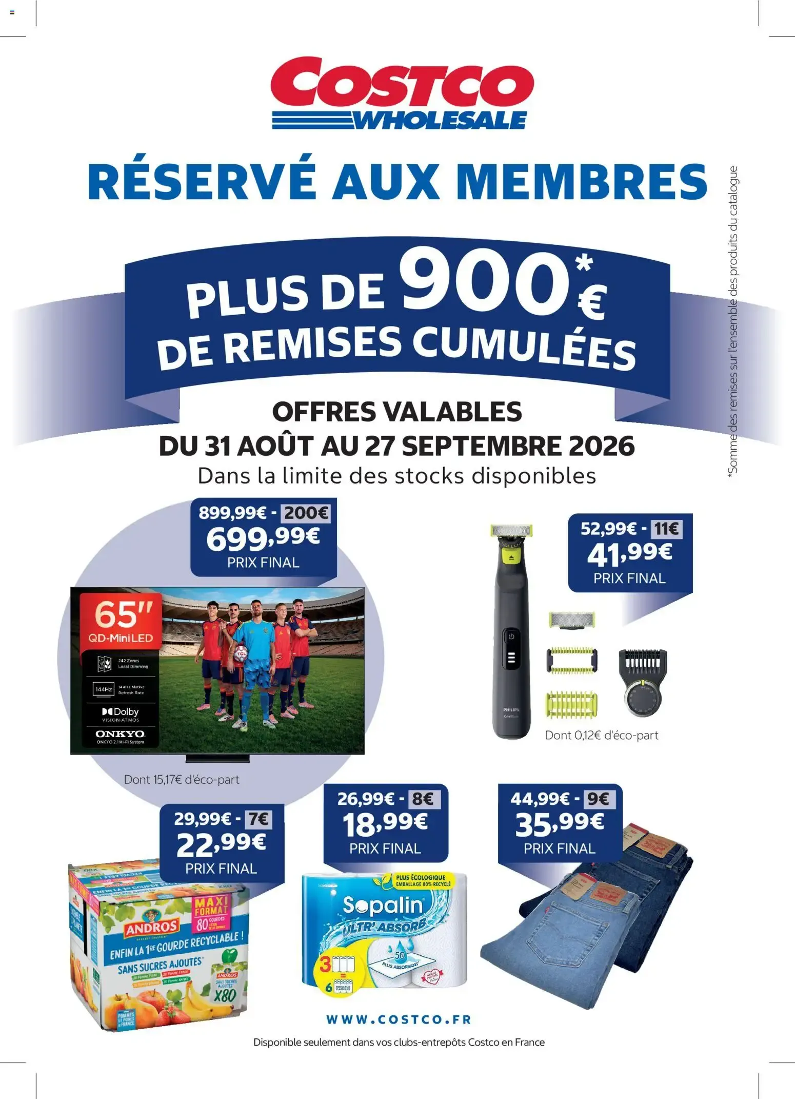 Costco catalogue à partir du 31/08/2026 - promo en ligne du 31 août au 27 septembre 2026 - Catalogue page 1