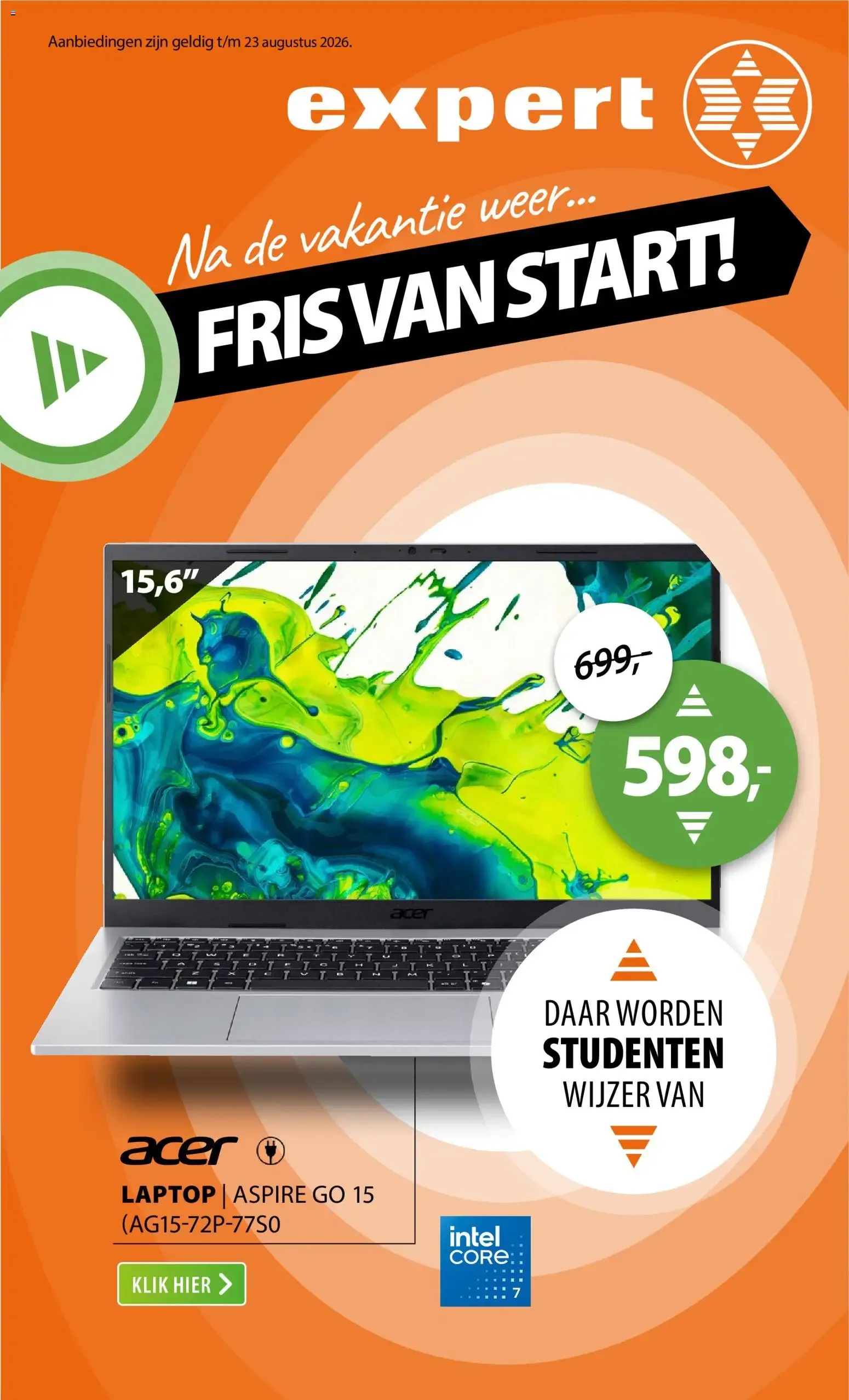 Na de vakantie weer... FRIS VAN START! van 17 augustus tot 23 augustus 2026 - Folder pagina 1