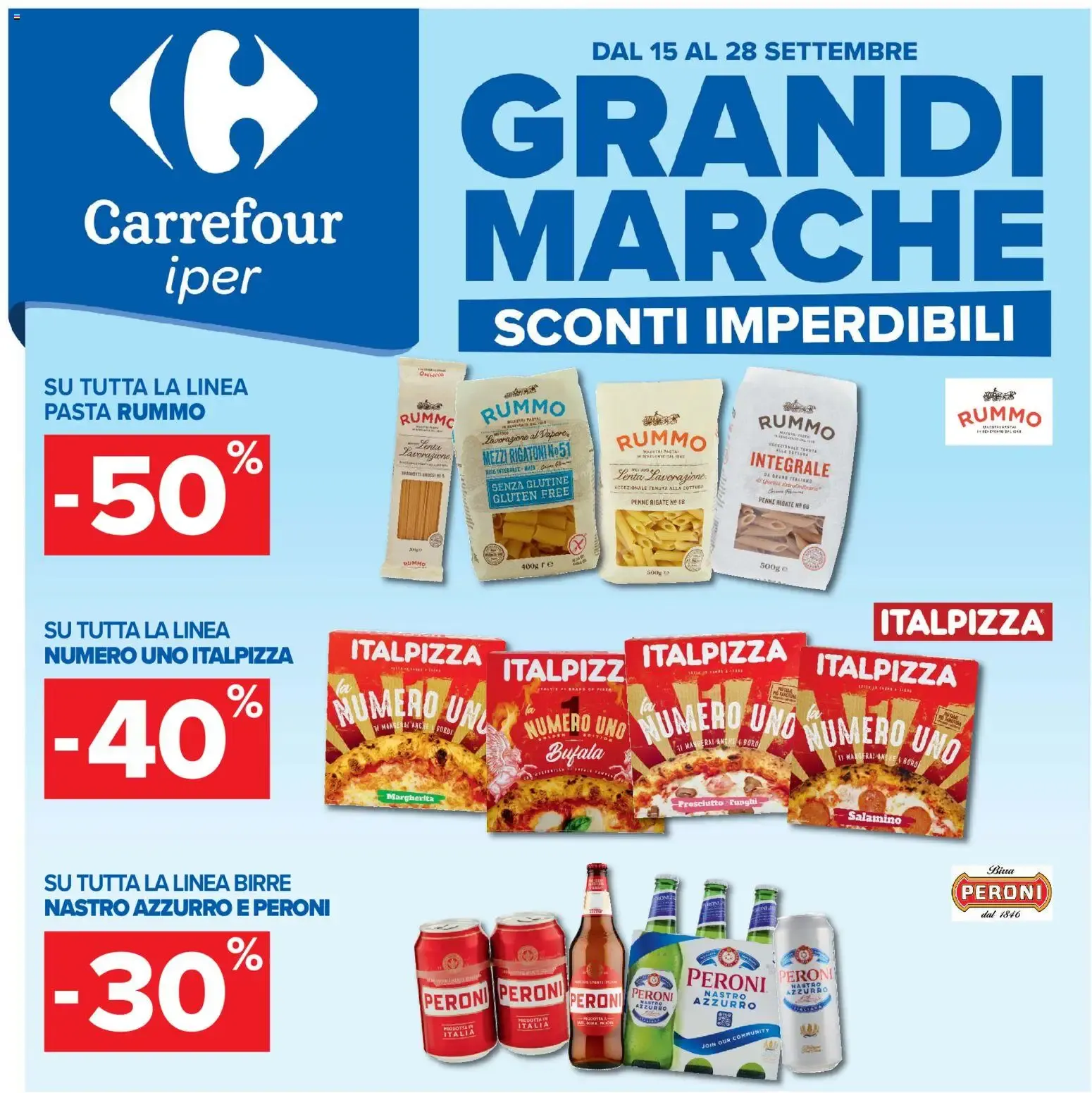 Carrefour Iper: Grandi Marche Sconti Imperdibili da 15 settembre a 28 settembre di 2026 - Pagina del volantino 1