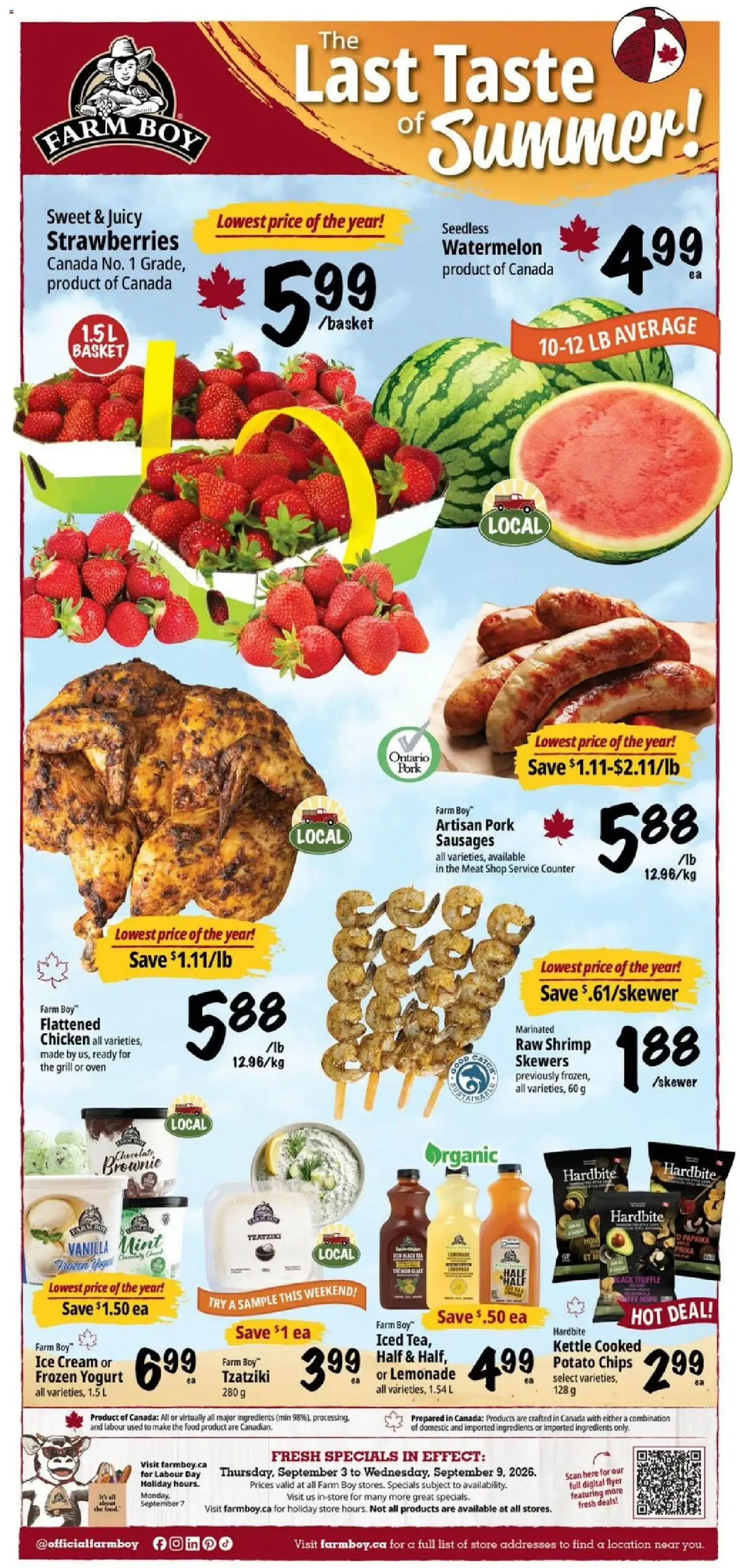 The Last Taste of Summer! from September 3 to September 9 2026 - flyer page 1