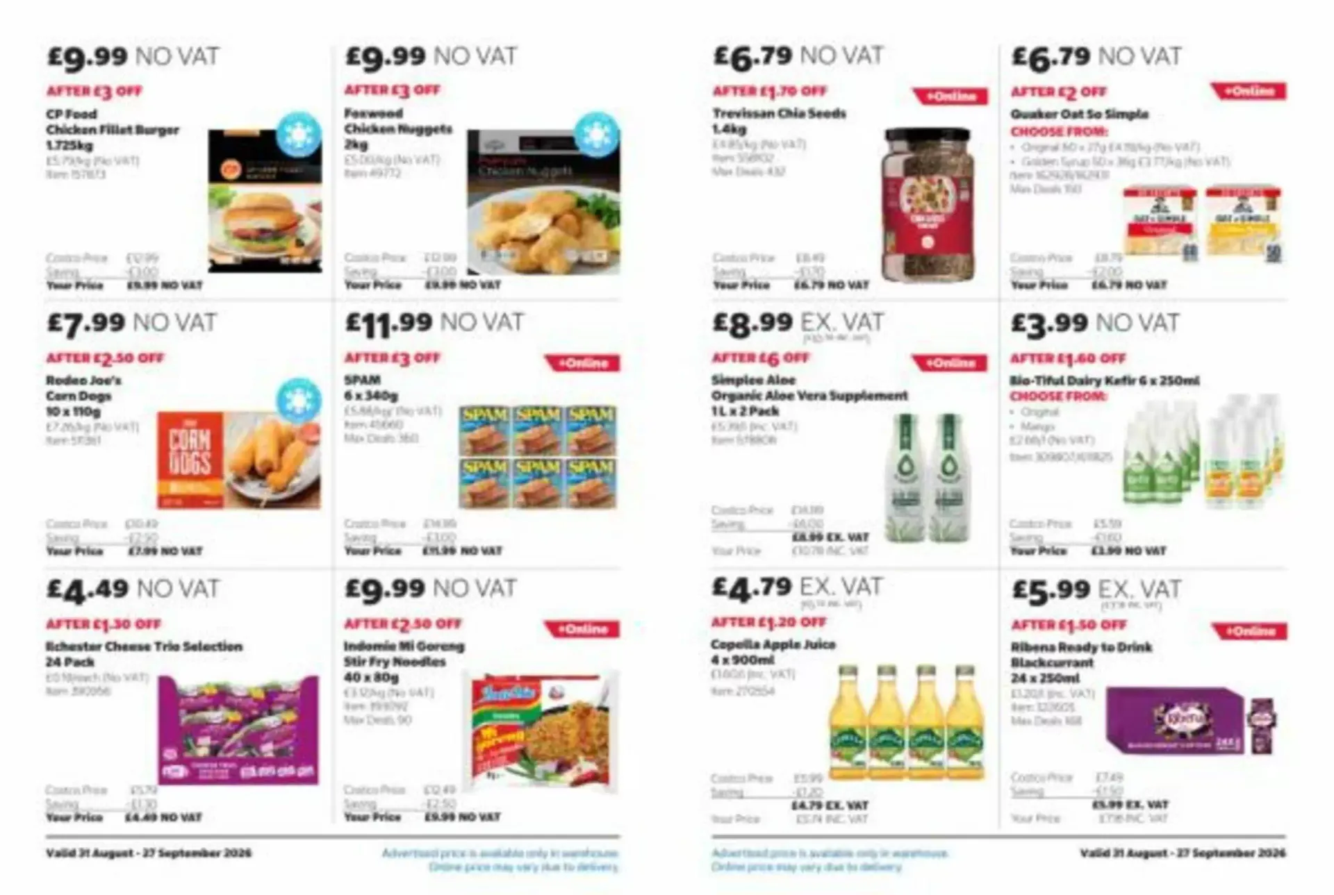 Costco leaflet from 31 August to 27 September 2026 - Catalogue Page 8