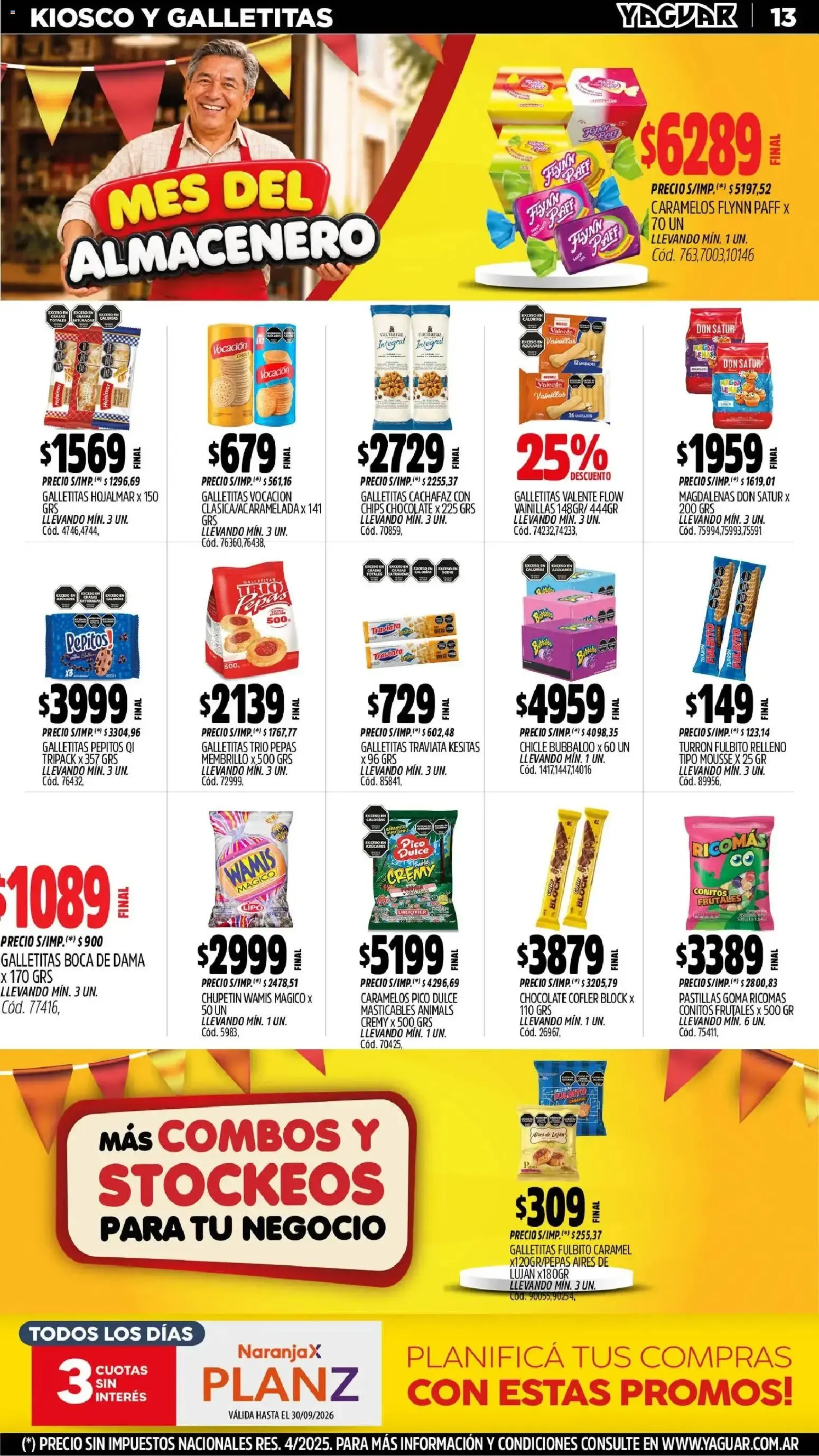 Ofertas de Mayorista Yaguar - Mes del Almacenero 31 de agosto al 5 de septiembre 2026 - Página 13 del catálogo