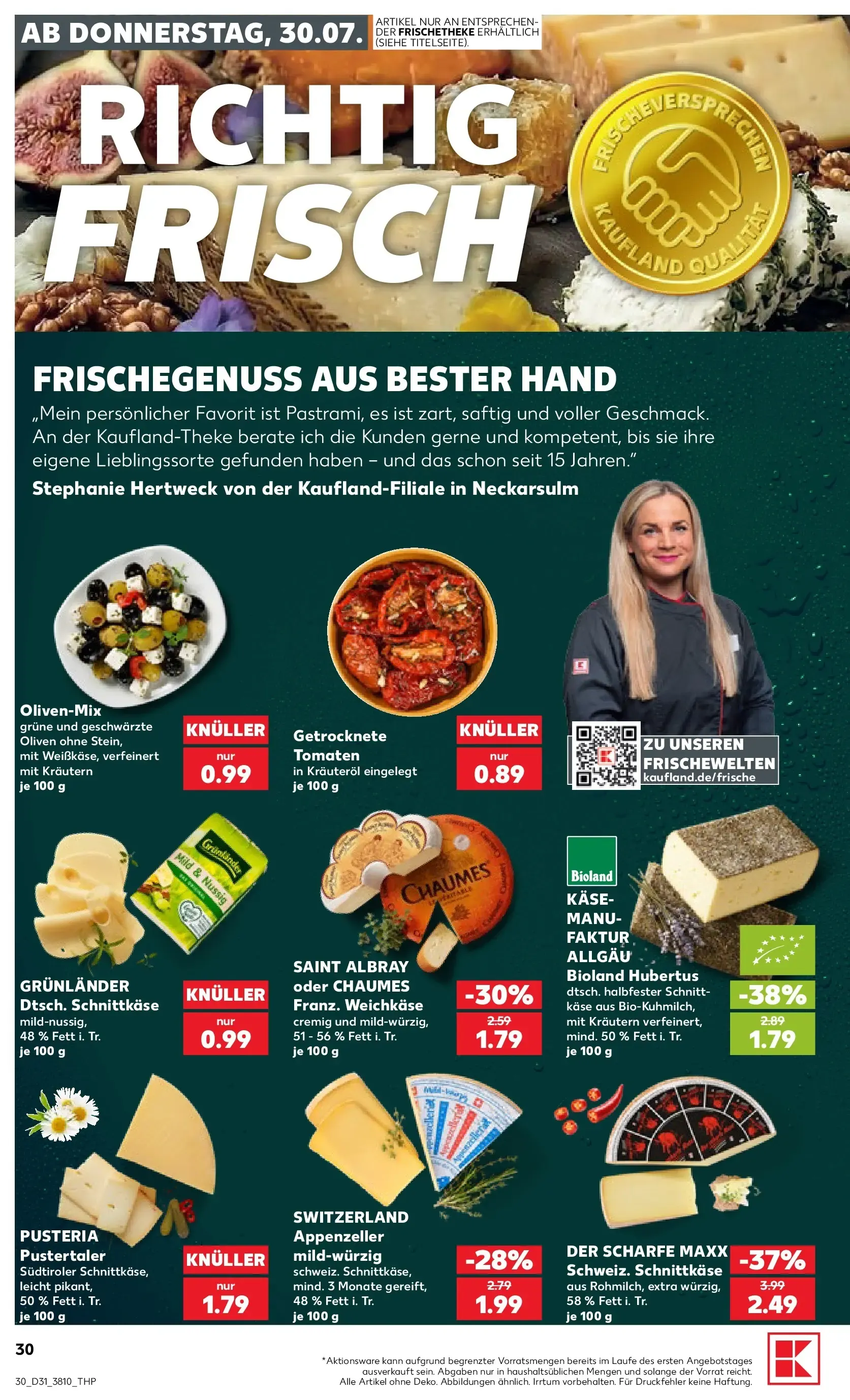 Prospekt Kaufland ab 30.07.2026 » Angebote Online zum Blättern von 30. Juli bis 5. August 2026 - Prospekt seite 30