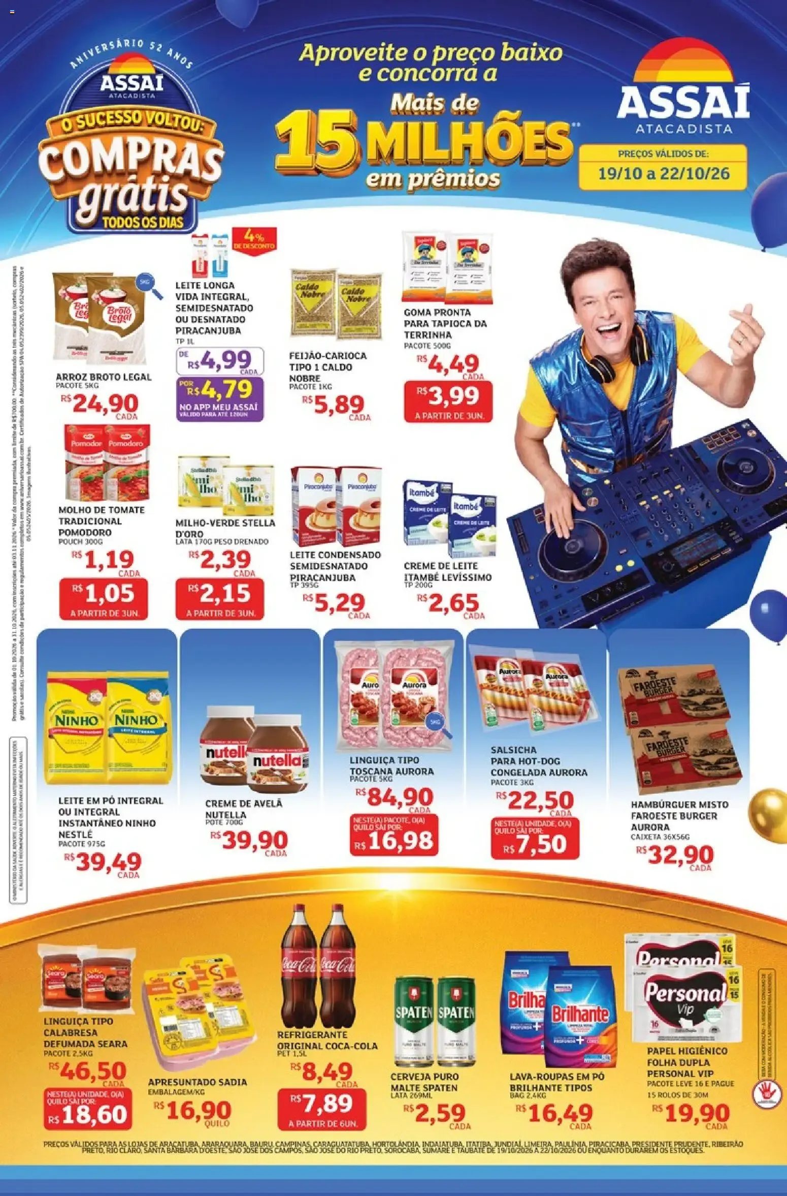 Encarte de Assaí Atacadista ofertas - SP de 19/10/2026 | Promoções Online 19 de outubro até 22 de outubro 2026 - Pagina 1