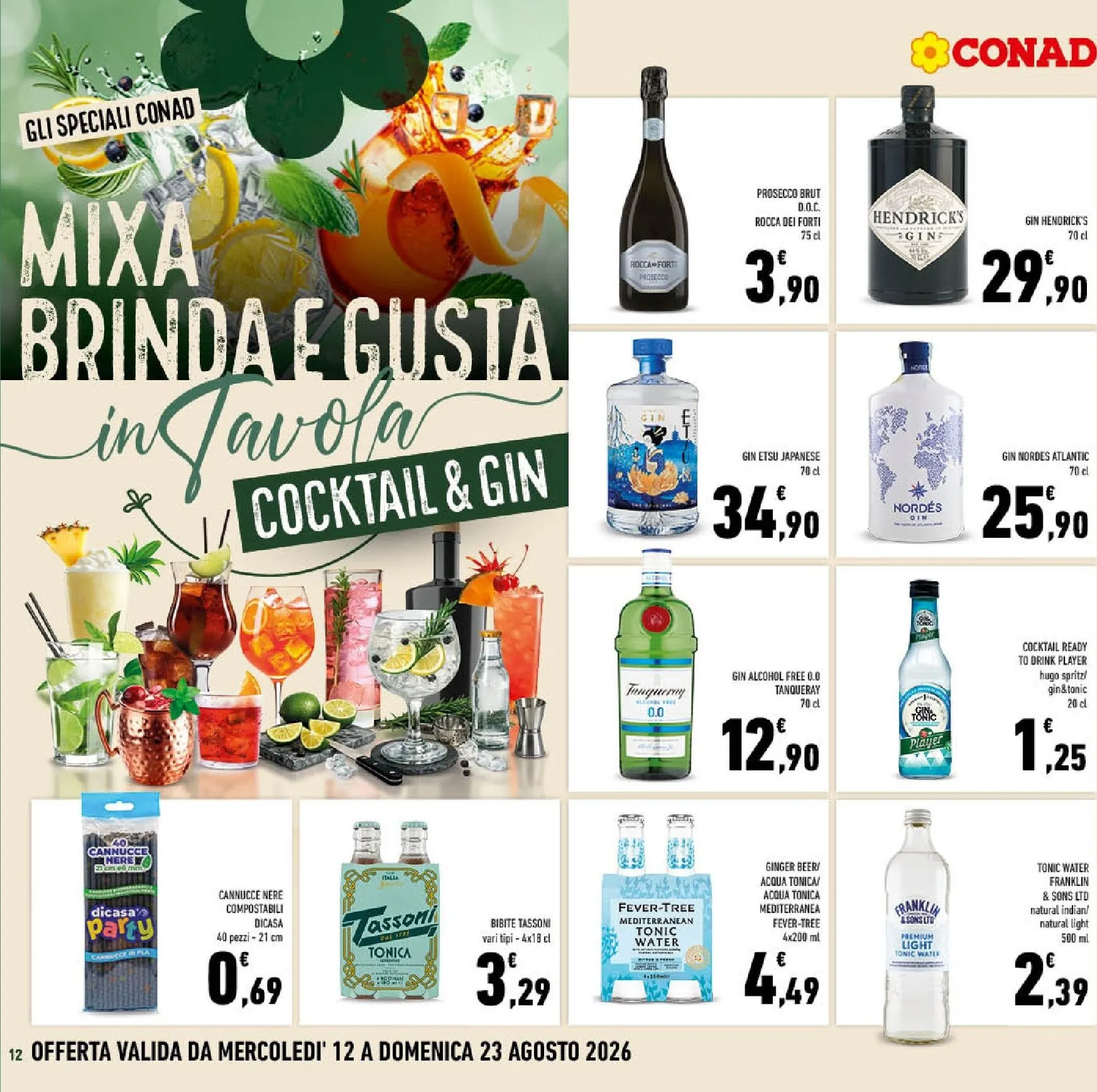 Volantino attuale di Conad valido dal mercoledì 12/08/2026 al domenica 23/08/2026 da 12 agosto a 23 agosto di 2026 - Pagina del volantino 12