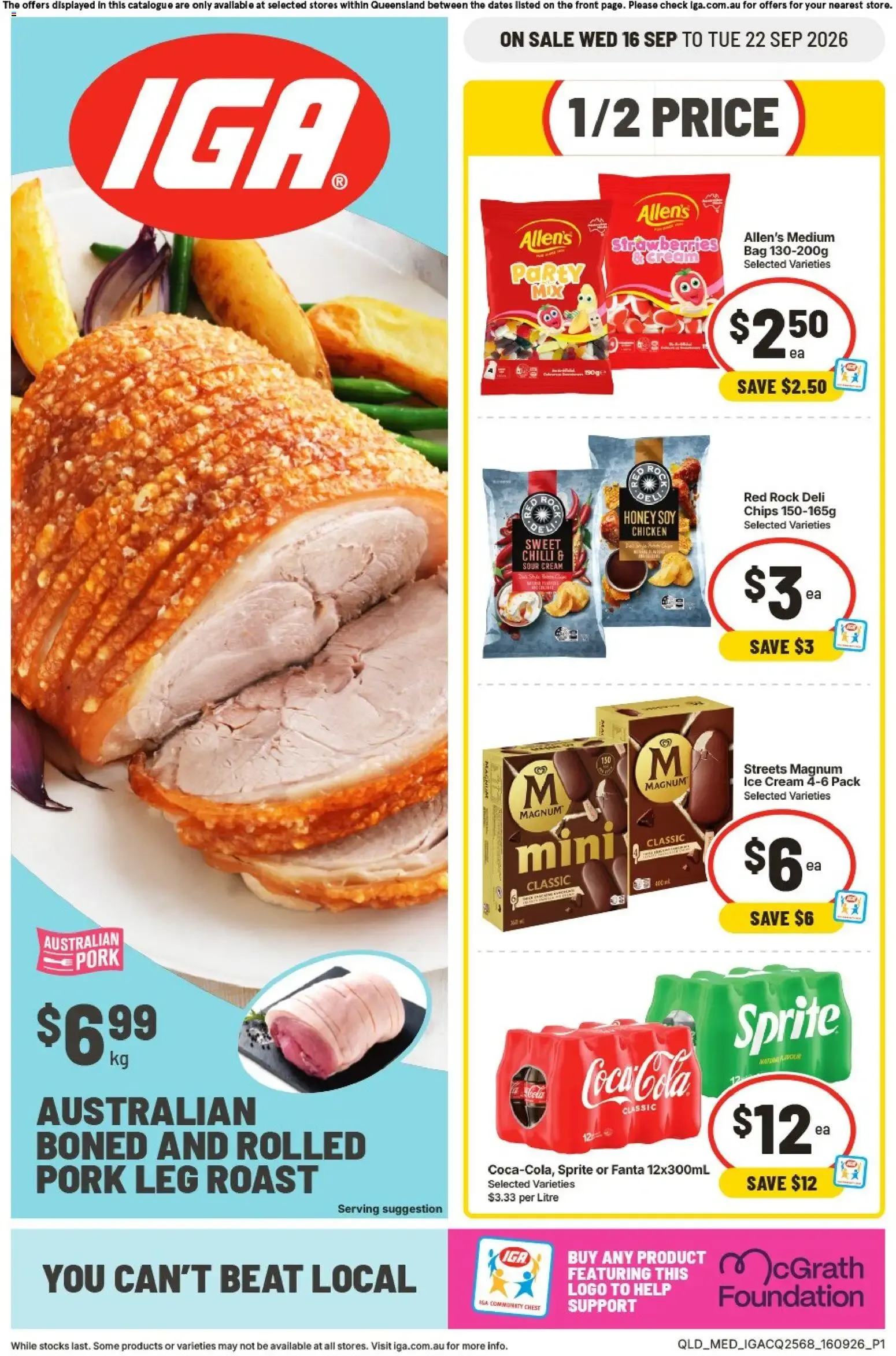 IGA catalogue valid from 16/09/2026 > Online Australia - Catalogue valid from 16 September to 22 September 2026 - page 1
