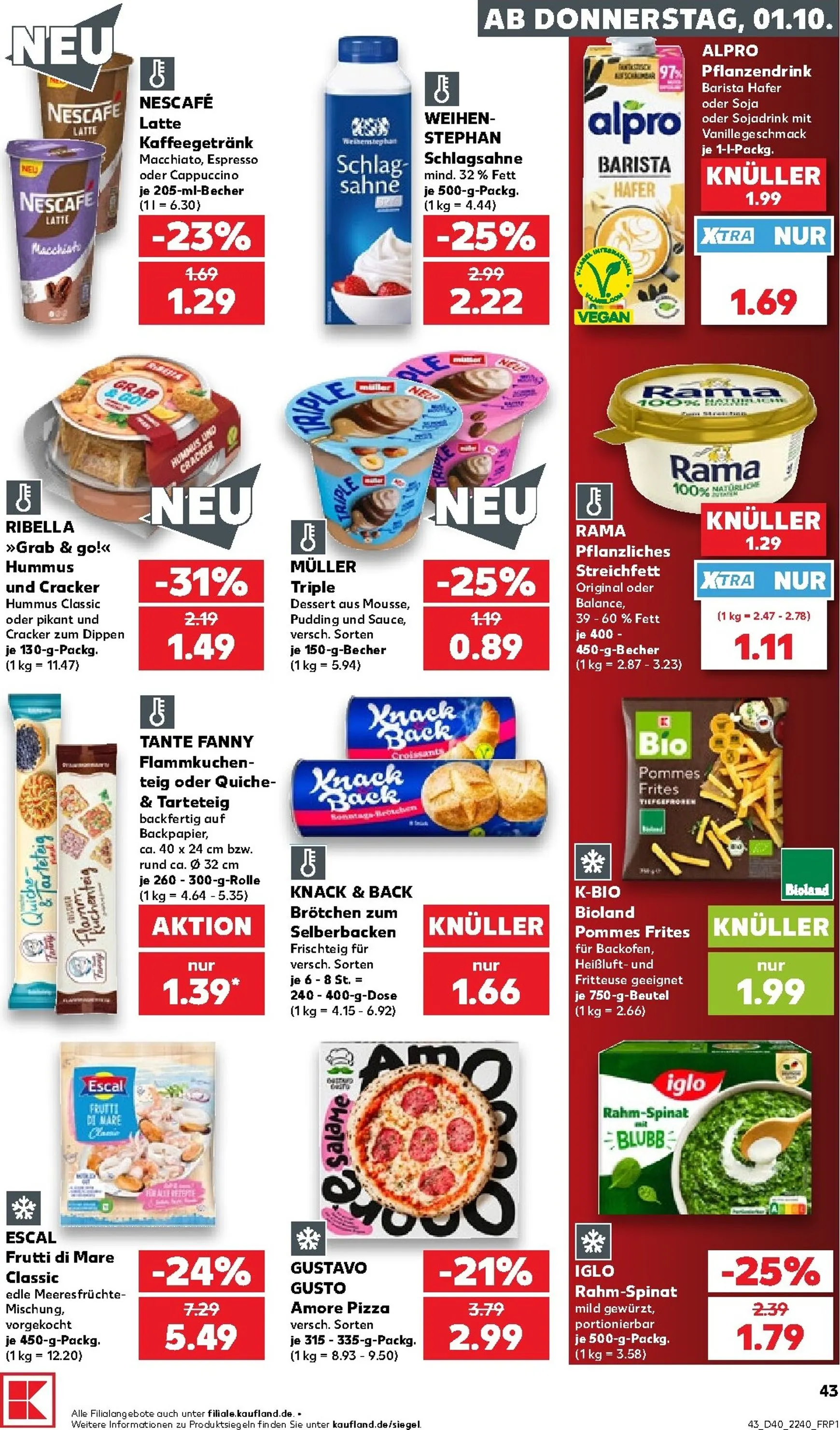 Neuer Kaufland Prospekt – von Donnerstag 01.10.2026 bis Mittwoch 07.10.2026 von 1. Oktober bis 7. Oktober 2026 - Prospekt seite 44