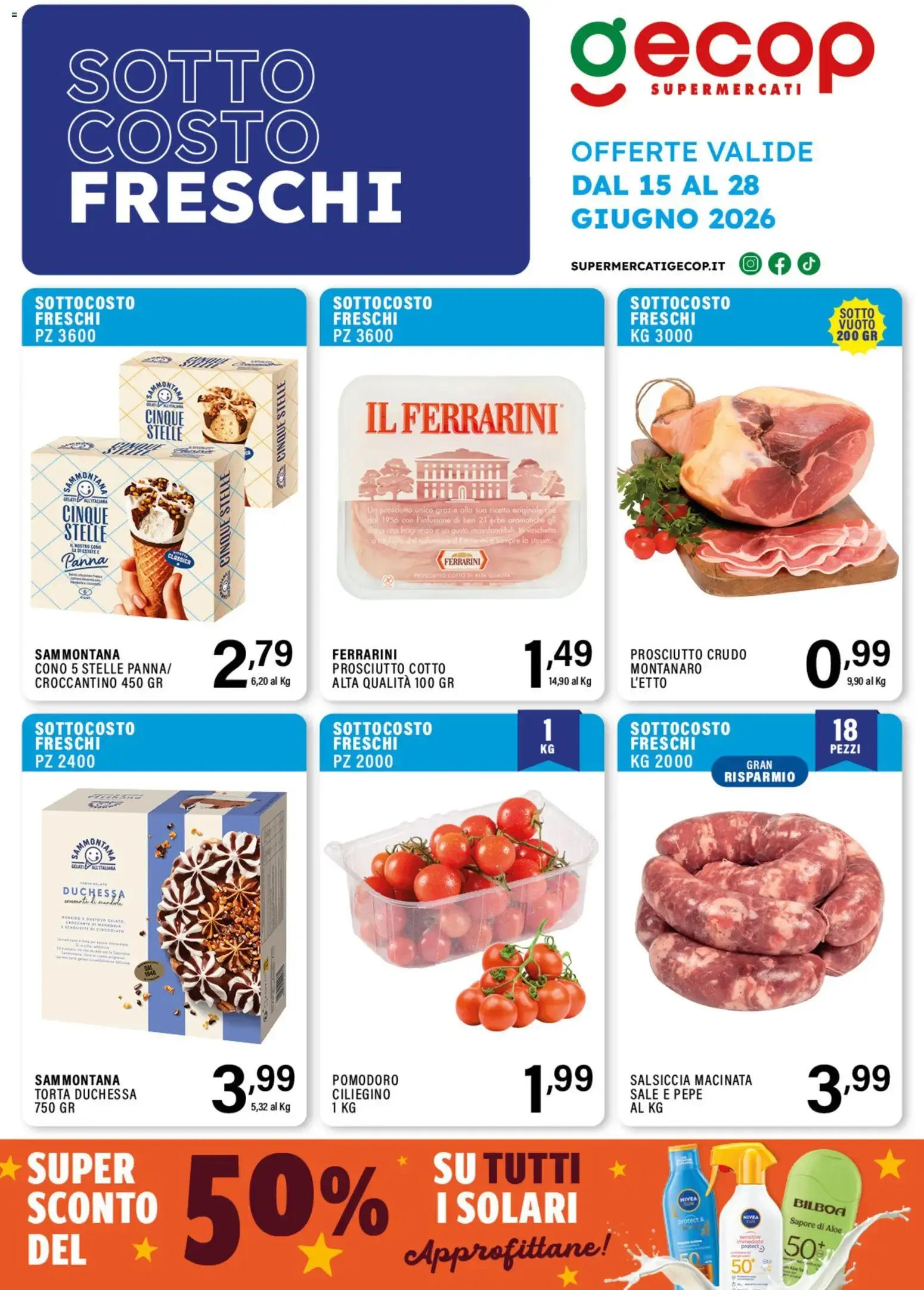 SOTTO COSTO FRESCHI da 15 giugno a 28 giugno di 2026 - Pagina del volantino 1