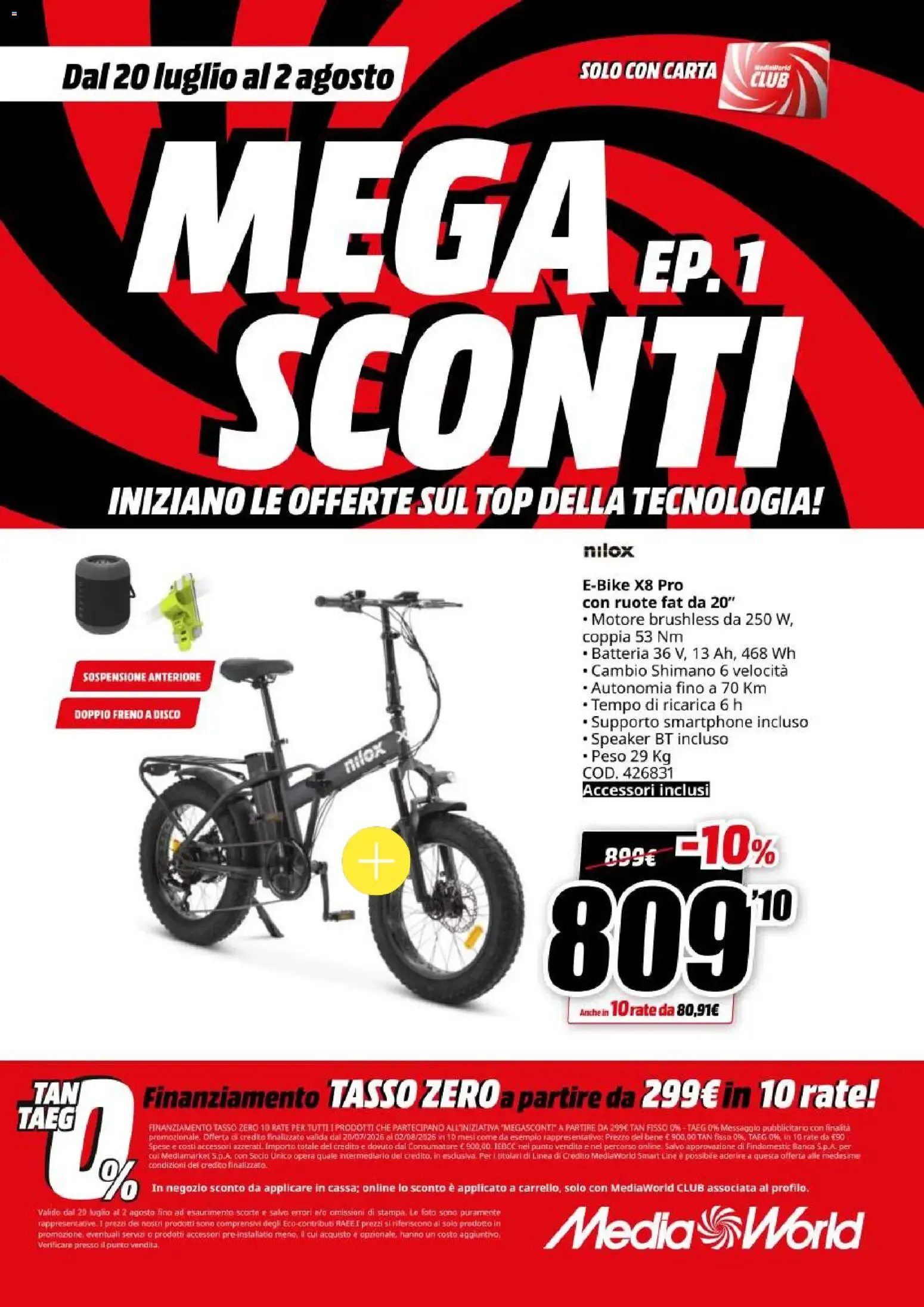Nuovo Media World volantino Sconti dal 20/07/2026 > offerte anteprima 🛍️ da 20 luglio a 2 agosto di 2026 - Pagina del volantino 13