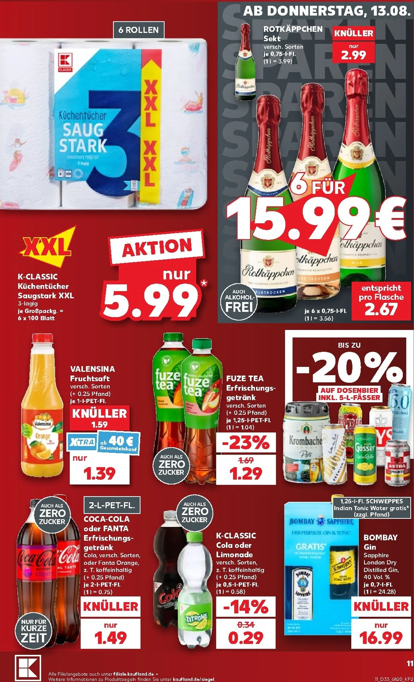 Neuer Kaufland Prospekt – von Donnerstag 13.08.2026 bis Mittwoch 19.08.2026 von 13. August bis 19. August 2026 - Prospekt seite 11