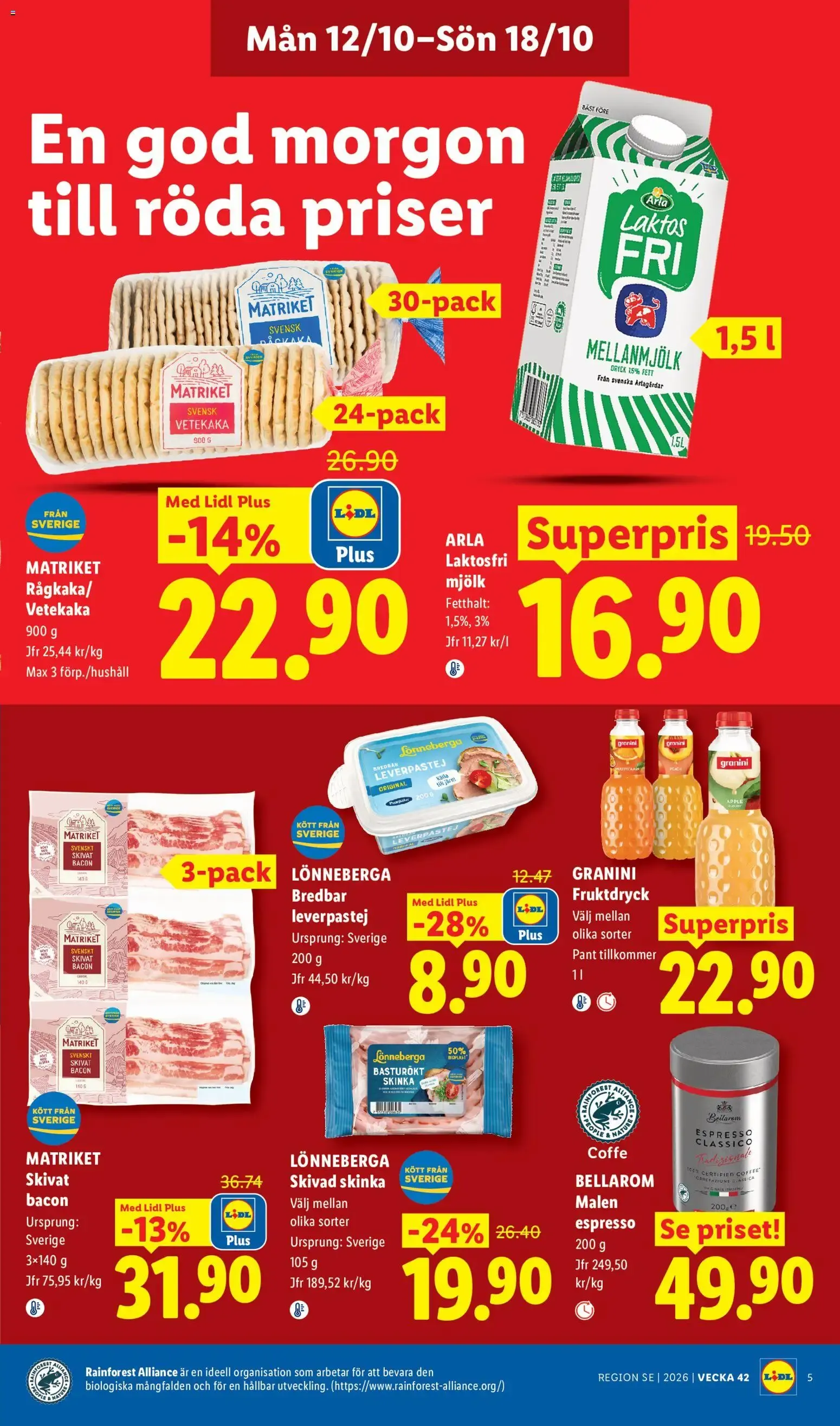 Leva Lidl. Det lönar sig. från 12 oktober till 18 oktober 2026 - Reklamblad sidor 6