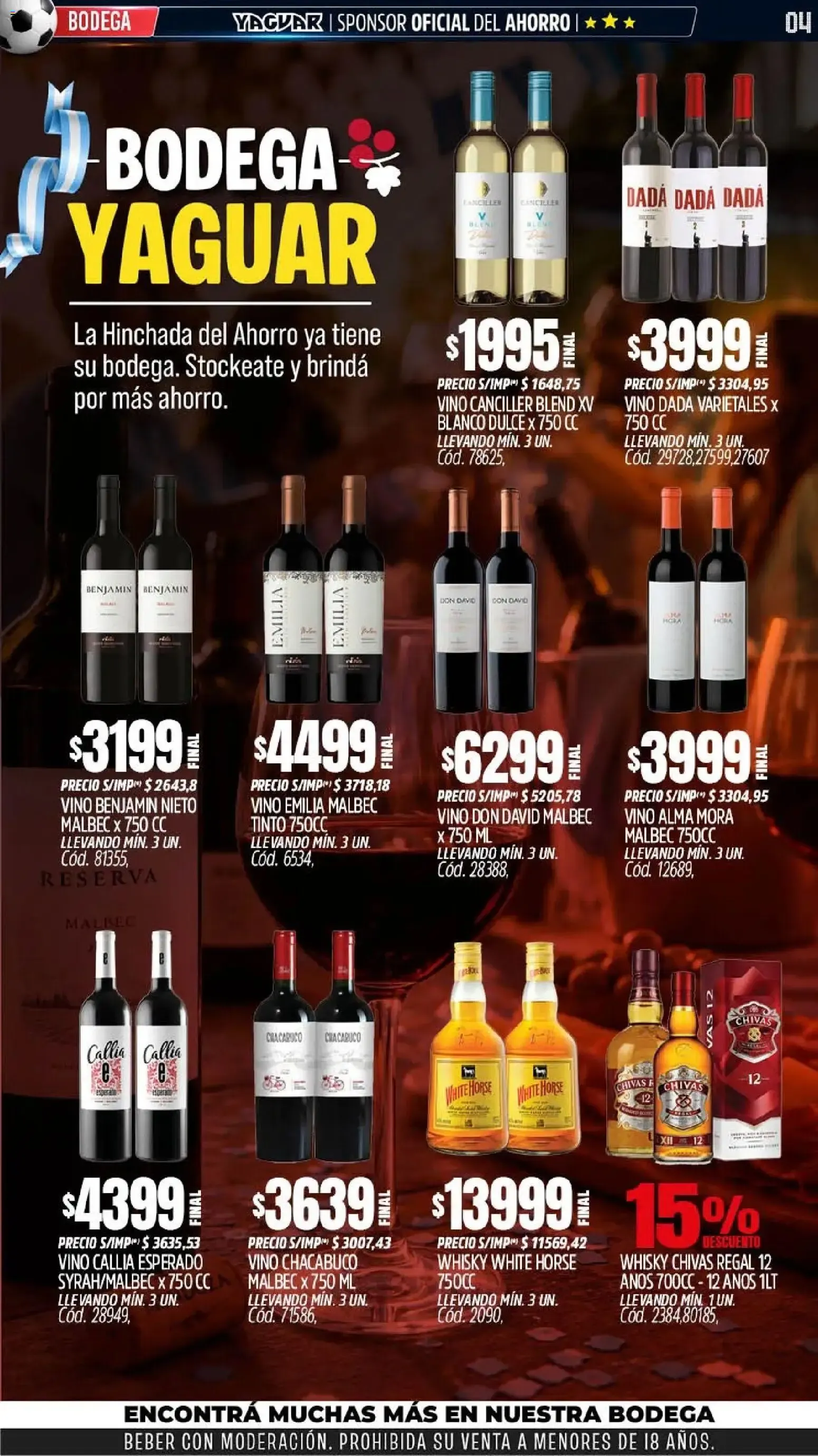 Ofertas de Mayorista Yaguar - La Hinchada del Ahorro 15 de junio al 21 de junio 2026 - Página 4 del catálogo
