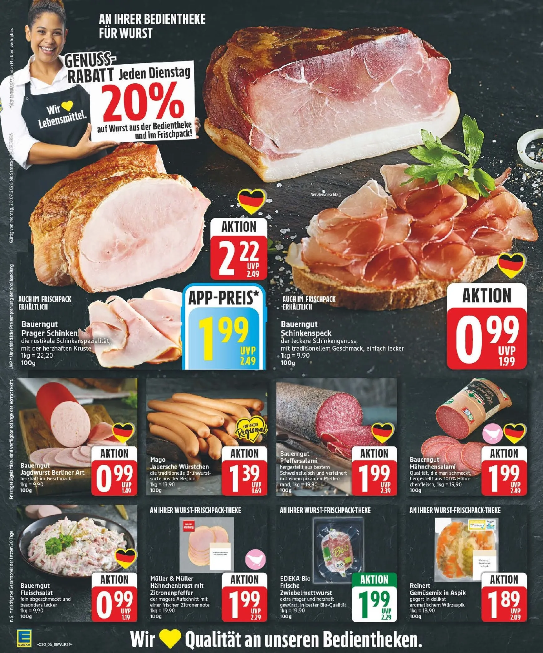 Edeka Prospekt nächste Woche – von Montag 20.07.2026 bis Samstag 25.07.2026 von 20. Juli bis 25. Juli 2026 - Prospekt seite 6