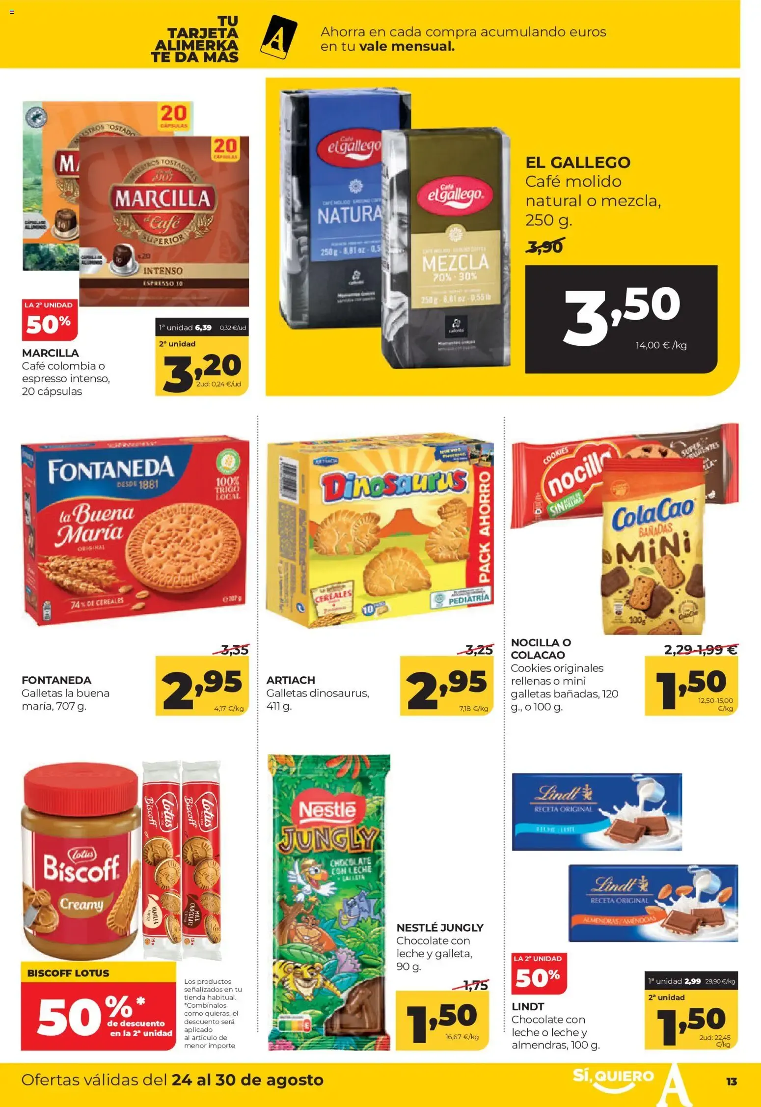Catálogo de Alimerka folleto del 24/08/2026 | Catálogo 24 de agosto al 30 de agosto 2026 - Página 13