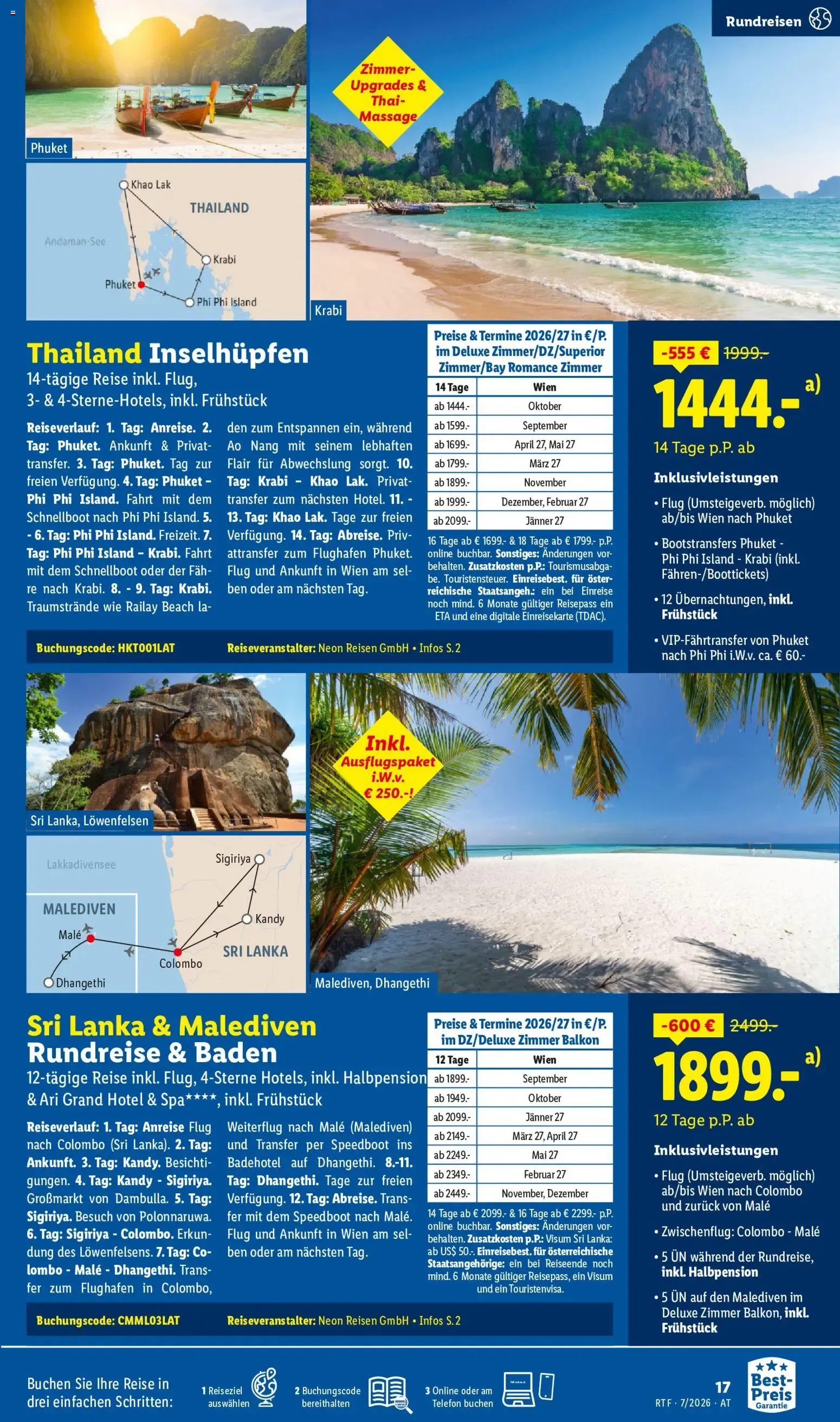 Lidl Juli/August Reise - Highlights ab 15.07.2026 - Angebote ab donnerstag von 15. Juli bis 15. August 2026 - Flugblätt seite 17