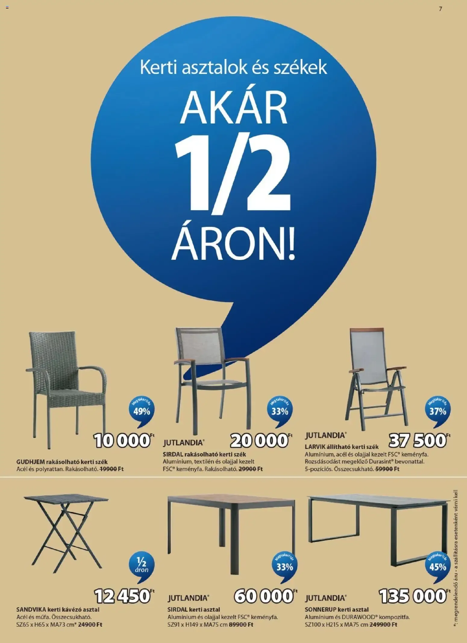 Katalógus JYSK akciós újság - 2026.06.03. -tól/töl > akció, lapozható szórólap 🛍️ június 3.-tól június 21.-ig 2026. - Oldal 7