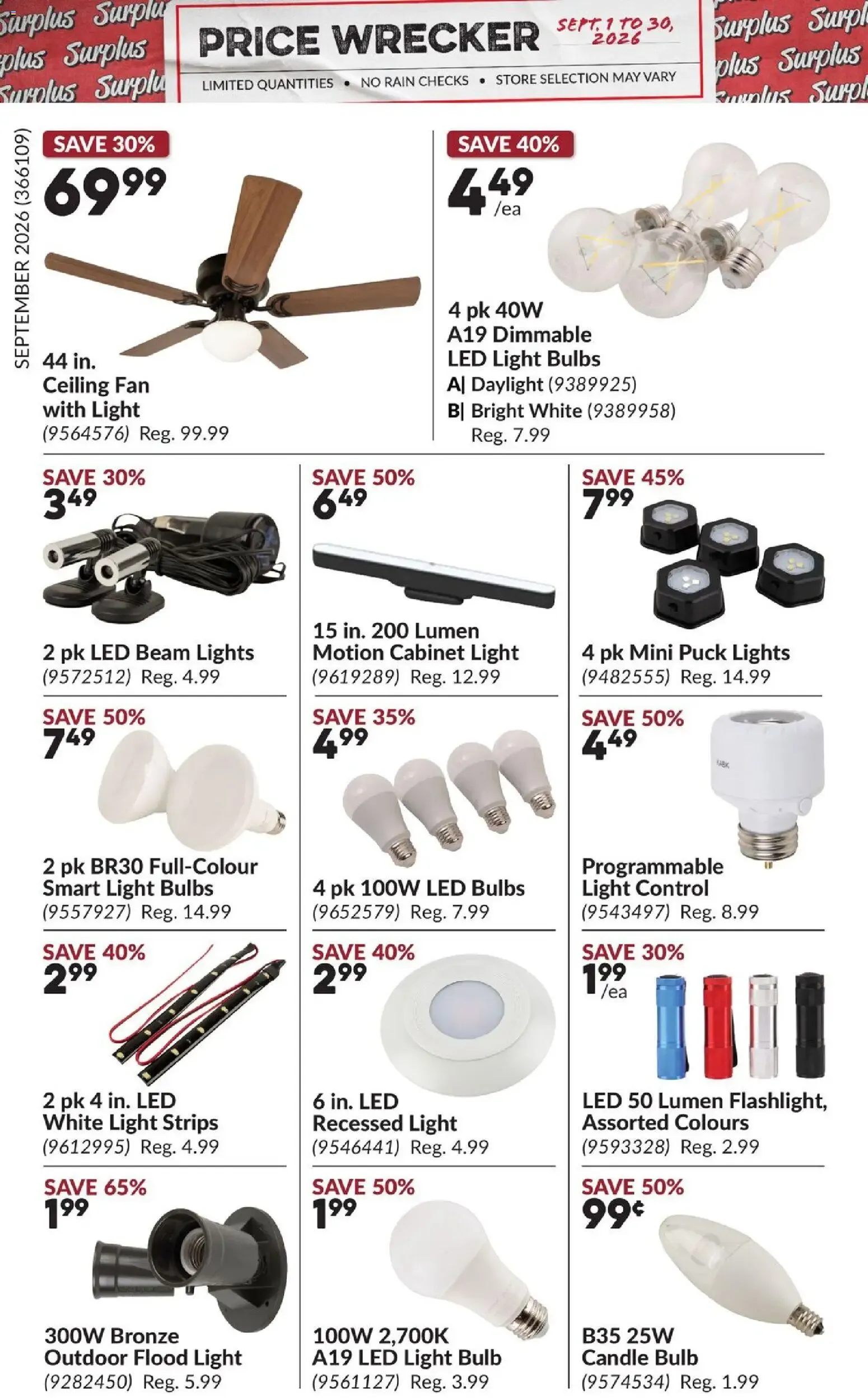 Princess Auto flyer- Price Wrecker from Sep 1, 2026 > weekly specials & deals from September 1 to September 30 2026 - flyer page 12