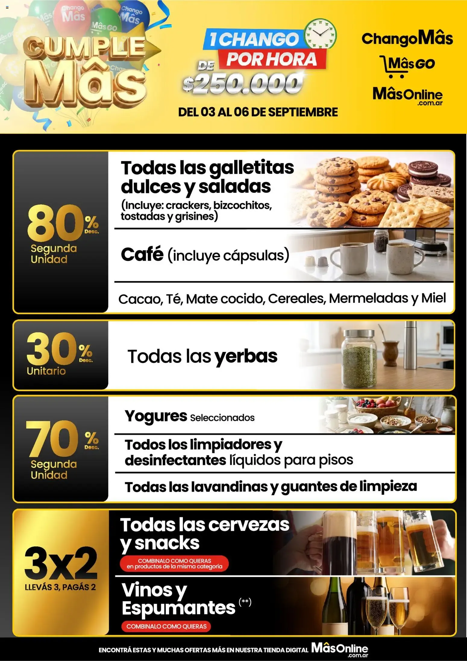 Ofertas de Changomas - CumpleMâs || del 03/09/2026 - 06/09/2026 || Catálogo 3 de septiembre al 6 de septiembre 2026 - Página 1 del catálogo