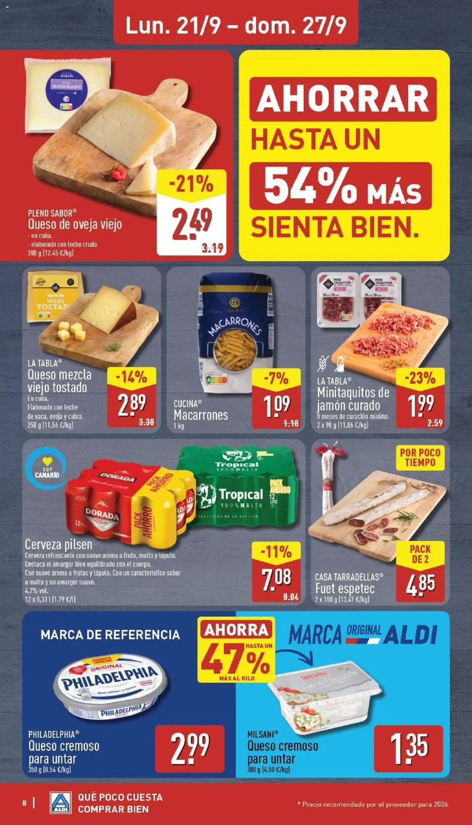 Catálogo de Aldi folleto Canarias del 21/09/2026 | Catálogo 21 de septiembre al 27 de septiembre 2026 - Página 8