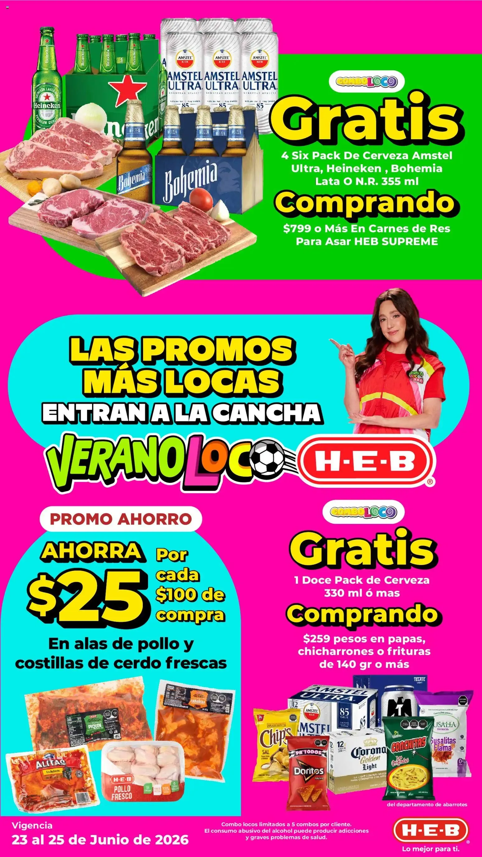 Catálogo de H-E-B folleto Las promos más locas (23/06/2026 - 25/06/2026) - catálogo en línea 23 de junio al 25 de junio 2026 - Pagina 2