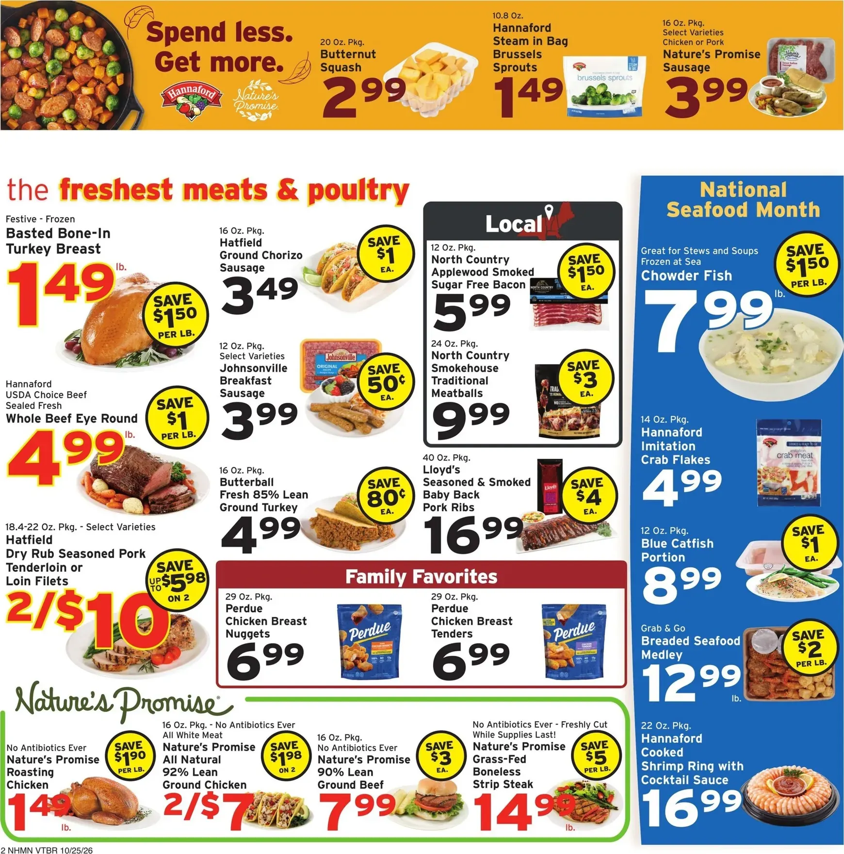 Weekly ad Hannaford Value that adds up. Fall into great prices. from October 25 to October 31 2026 - Page 2
