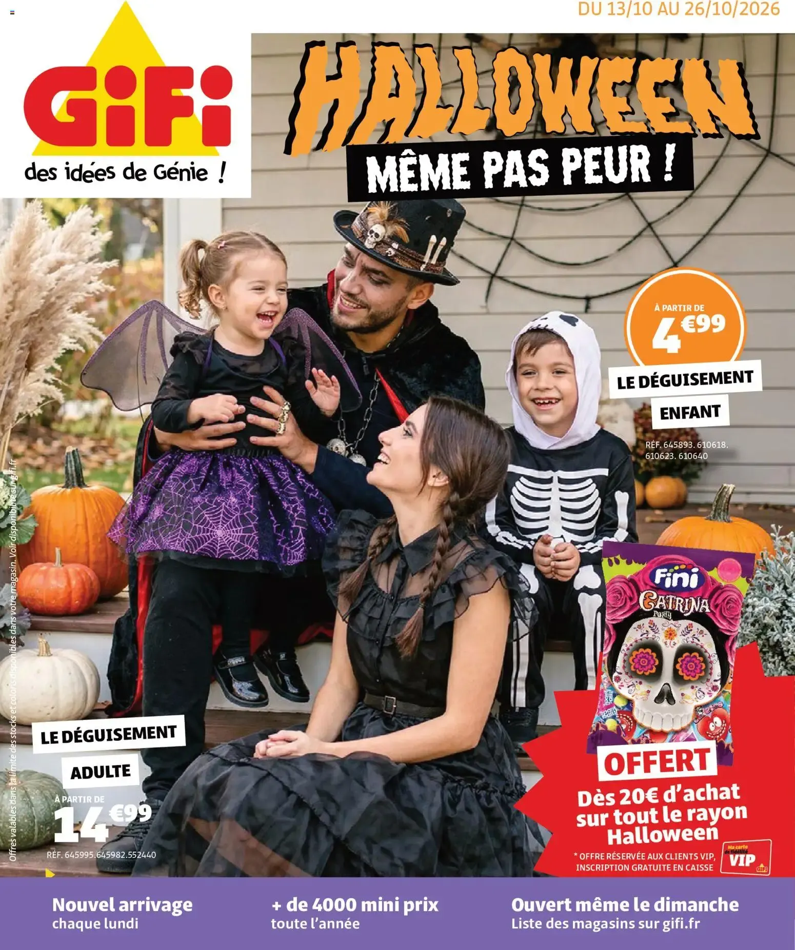 GiFi Halloween du 13 octobre au 26 octobre 2026 - Catalogue page 1
