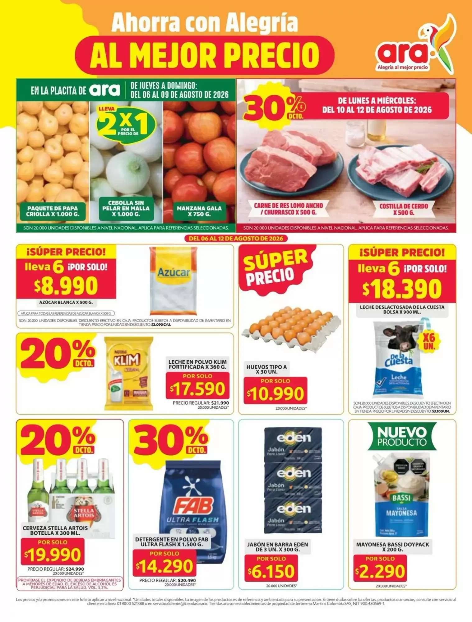 Catalogo de Ahorra con Alegría al Mejor Precio - Ara 6 de agosto al 12 de agosto 2026 - Pag 1