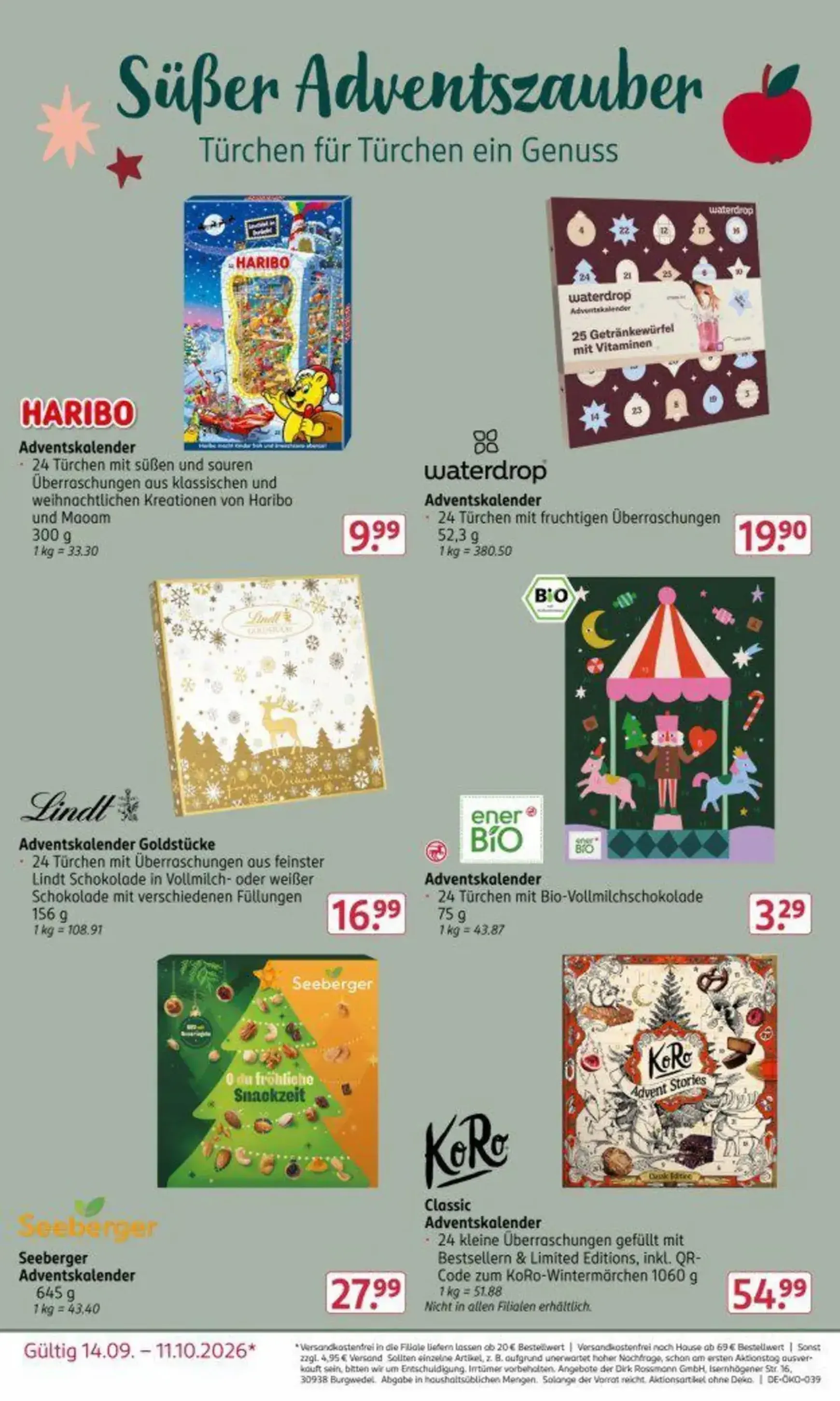 ROSSMANN Adventskalender Prospekt von 14. September bis 11. Oktober 2026 - Prospekt seite 6