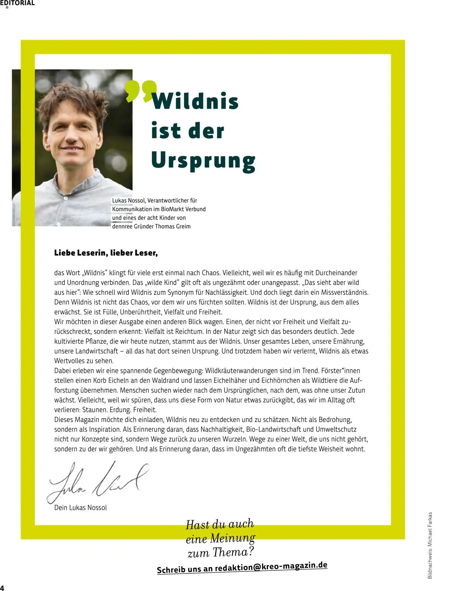 Das BioMarkt Magazin KREO von 17. Juli bis 30. September 2026 - Prospekt seite 4