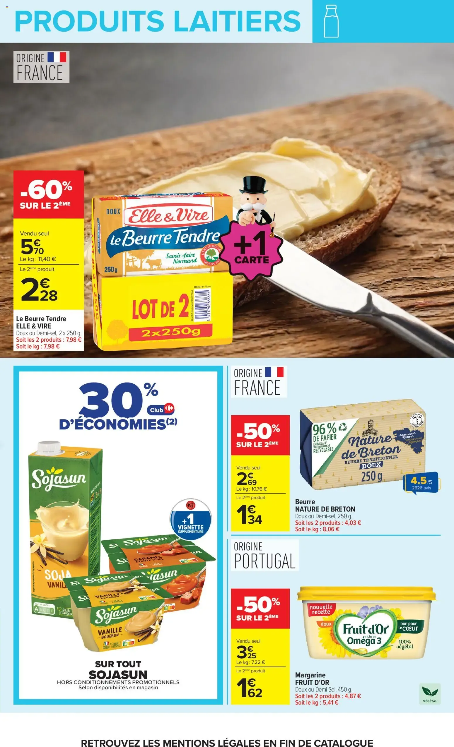 Carrefour Le mois monopoly produits laitiers à partir du 29/09/2026 - promo en ligne du 29 septembre au 12 octobre 2026 - Catalogue page 13