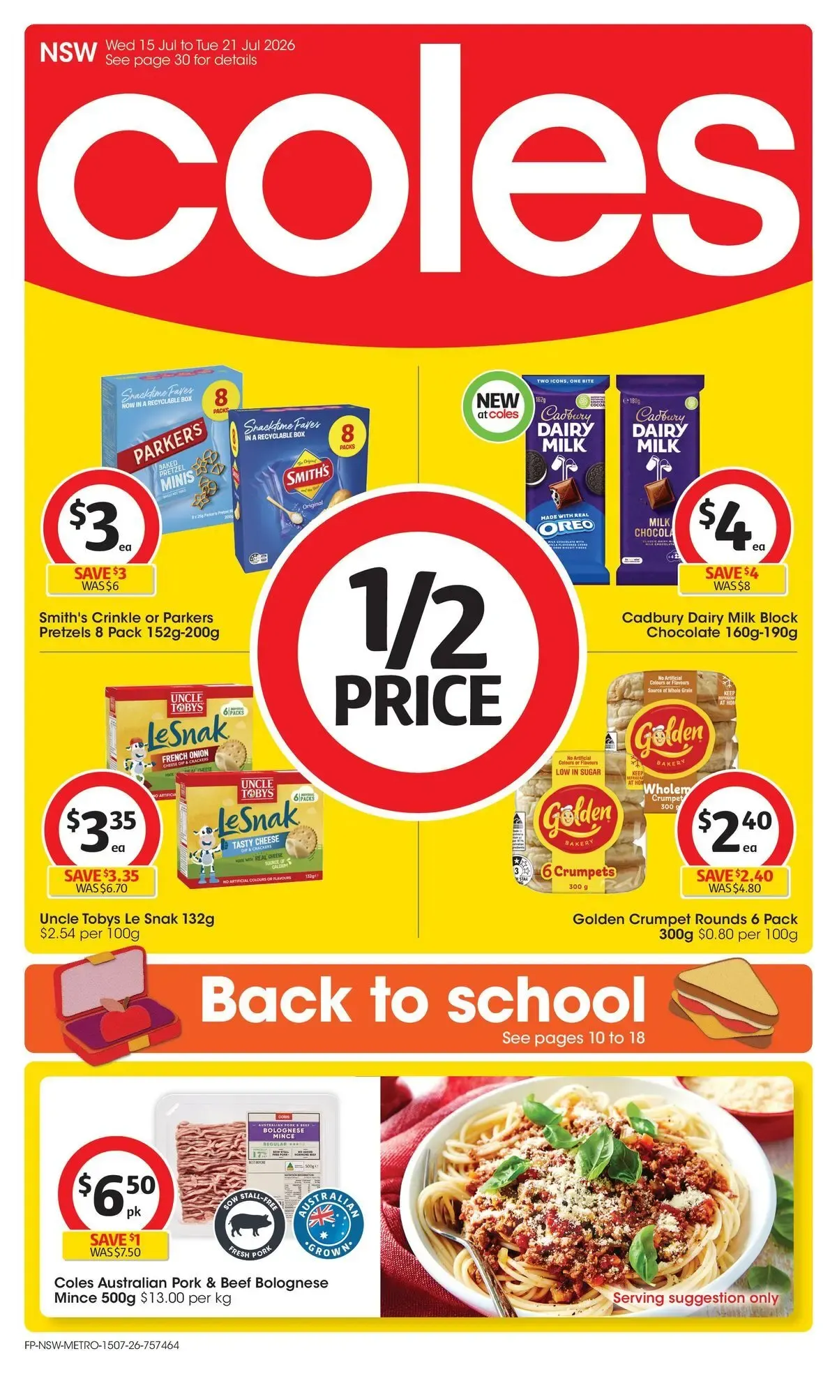 Coles catalogue valid from 15/07/2026 > Online Australia - Catalogue valid from 15 July to 21 July 2026 - page 1