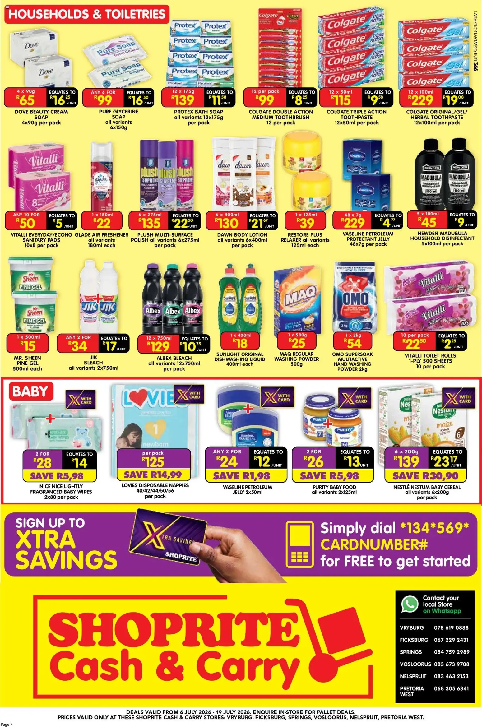 Shoprite Cash & Carry - Load Up For Less from 6 July to 19 July 2026 - Catalogue Page 4