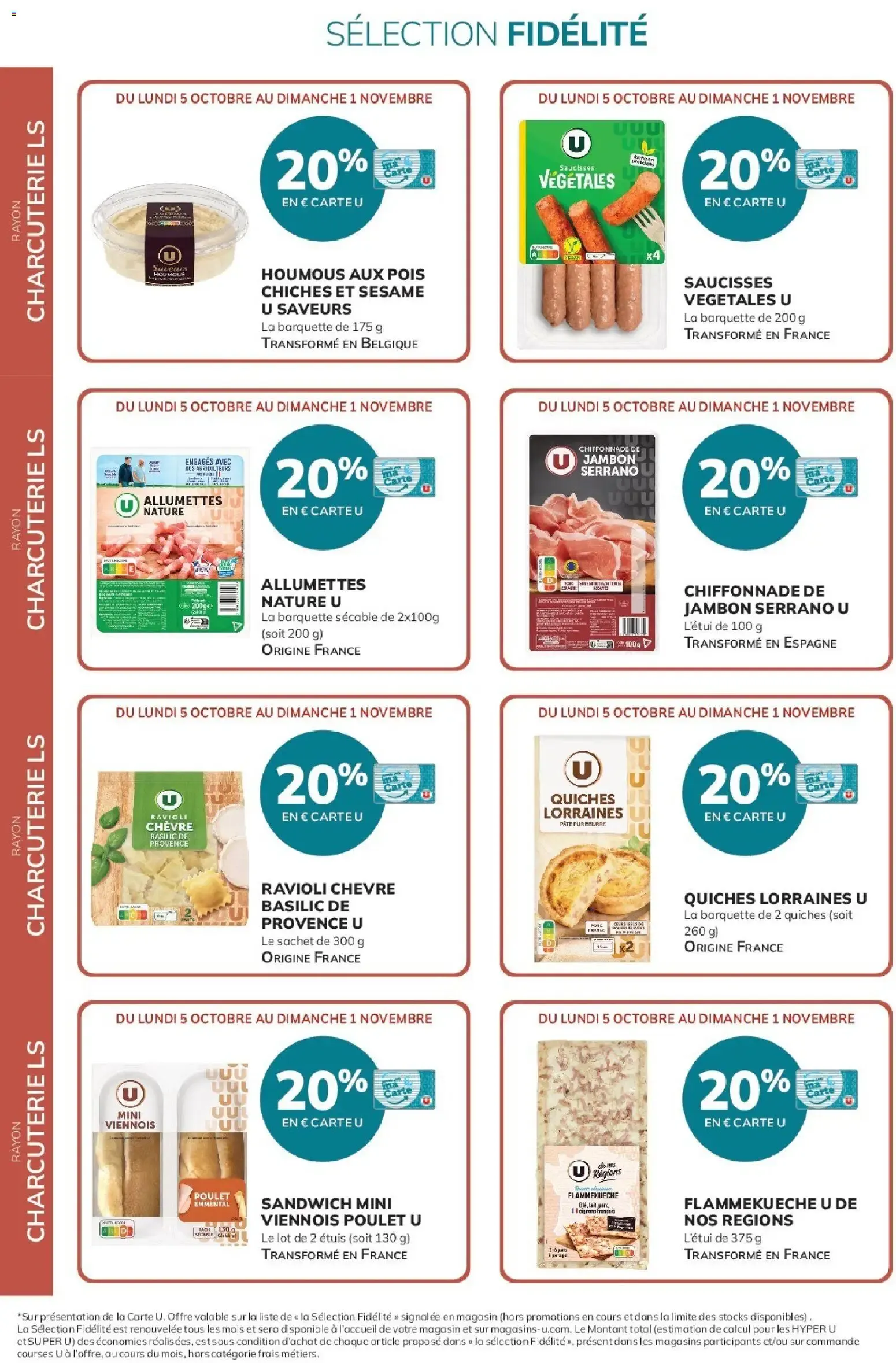 20% reversés sur votre Carte U du 5 octobre au 1 novembre 2026 - Catalogue page 2