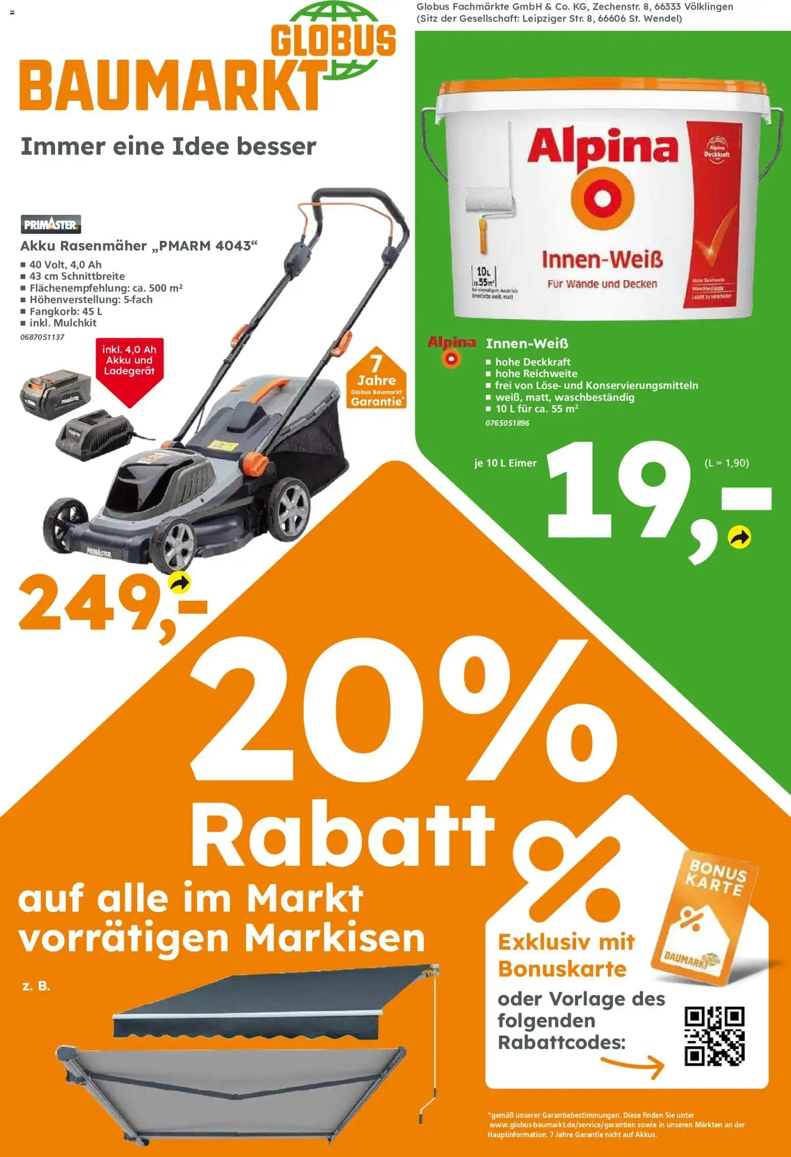 Globus Baumarkt Prospekt von 3. August bis 8. August 2026 - Prospekt seite 14