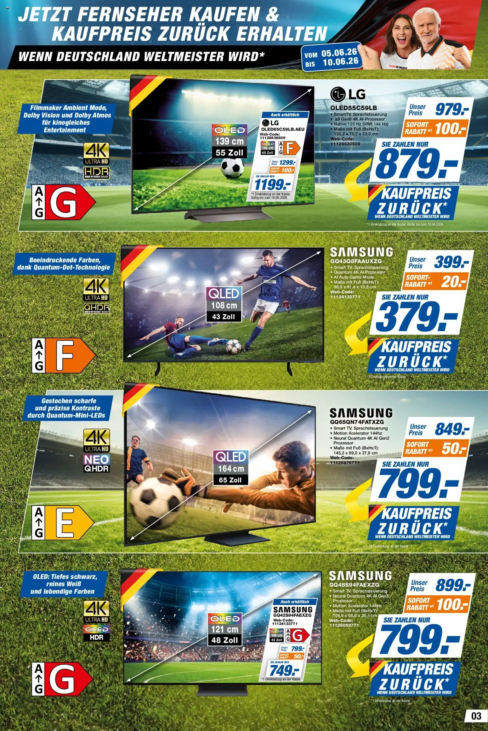 Expert Weltmeister-Versprechen: Gratis Fernseher von 5. Juni bis 10. Juni 2026 - Prospekt seite 3