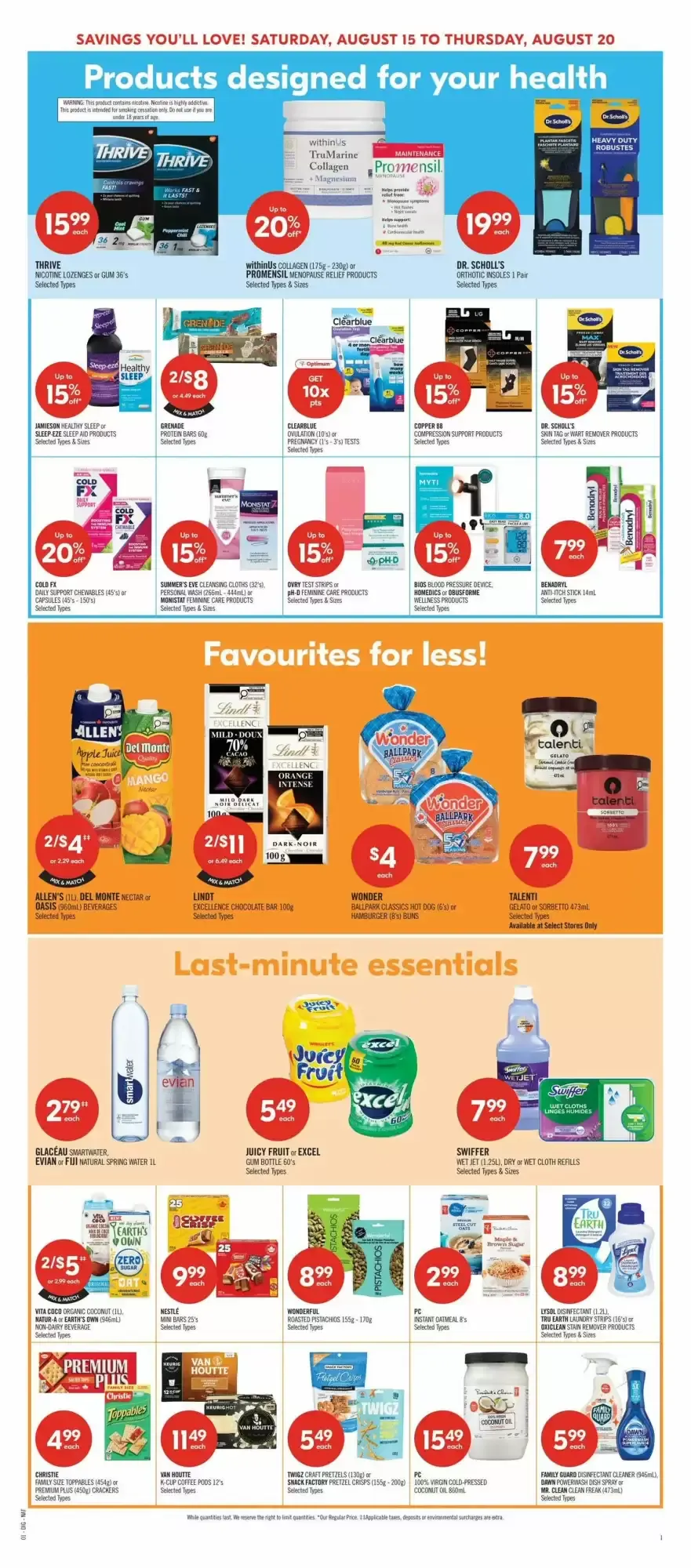 Shoppers Drug Mart flyer week 33 from August 15 to August 20 2026 - flyer page 18
