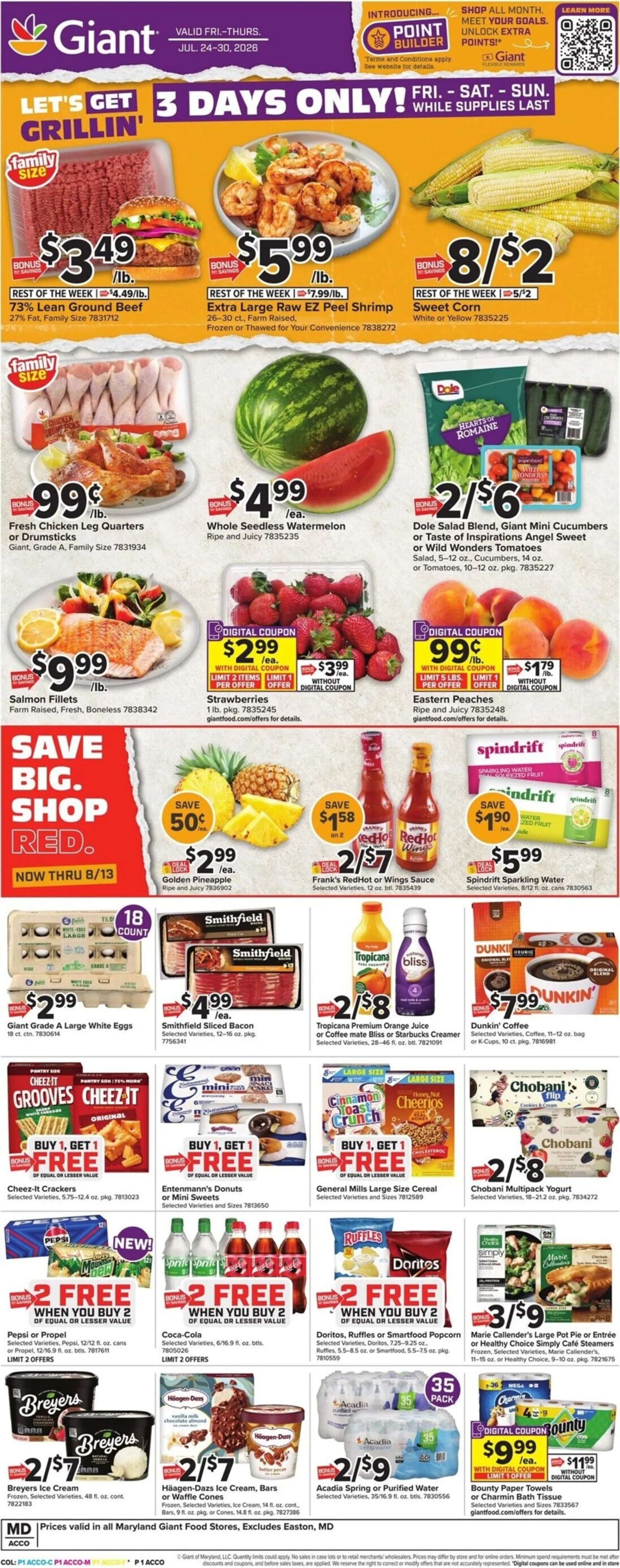 Weekly ad Giant - Let's Get Grillin' from July 24 to July 30 2026 - Page 1