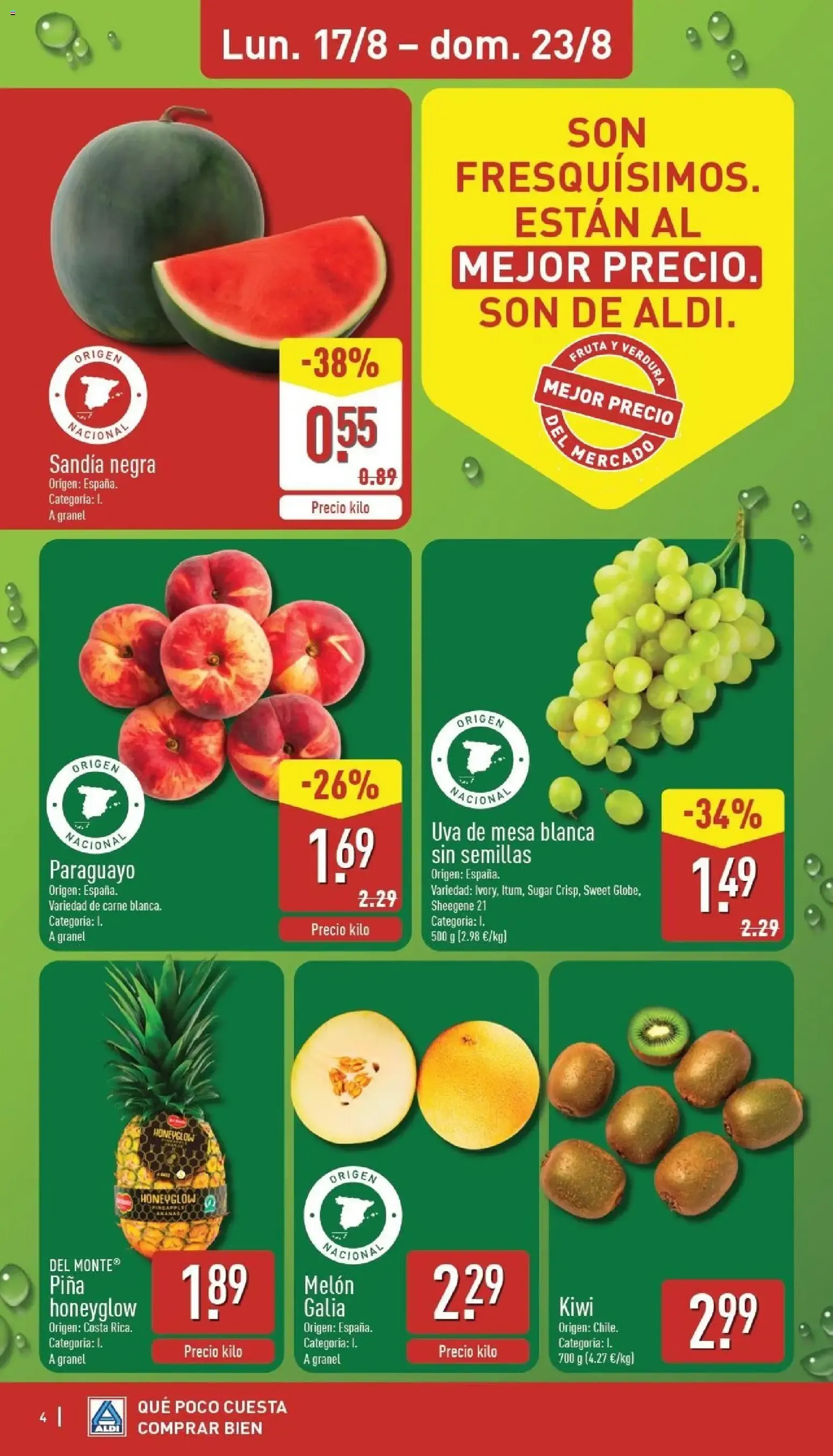 Catálogo de Aldi: Frescura a precios para tirarse a la piscina 17 de agosto al 23 de agosto 2026 - Página 4