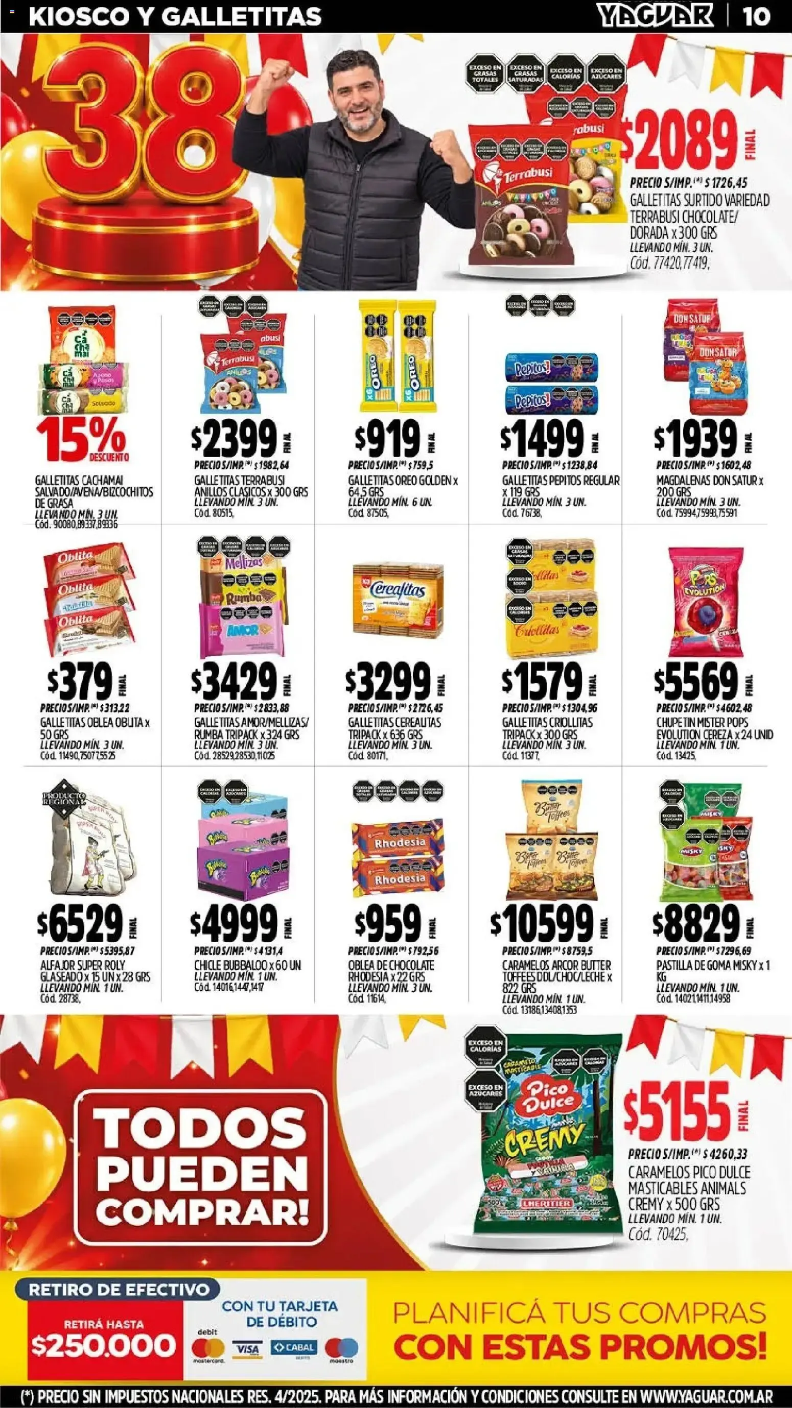 Ofertas de Mayorista Yaguar - El Cumple del Año 19 de octubre al 24 de octubre 2026 - Página 11 del catálogo