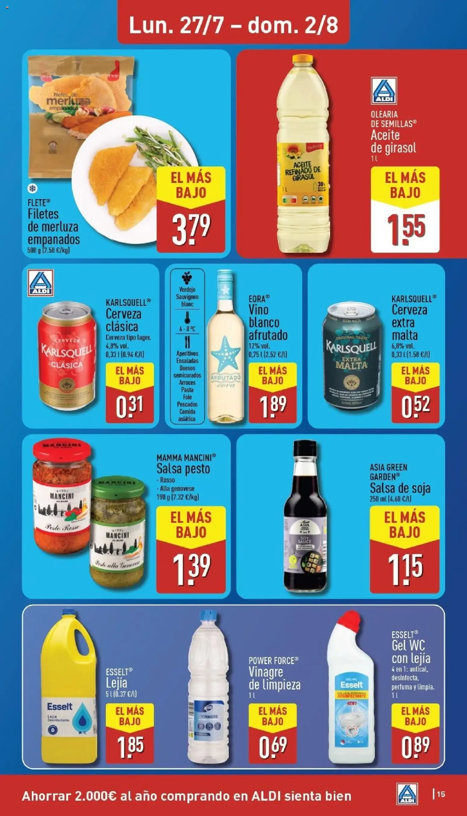 Catálogo de Aldi: Frescura a precios para tirarse a la piscina 27 de julio al 2 de agosto 2026 - Página 15