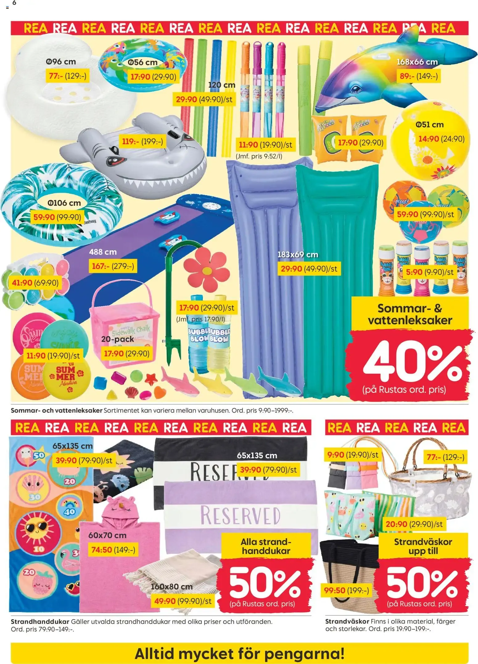 Rusta erbjudanden från 06/07/2026 - 12/07/2026 > Reklamblad nuvarande rabatter från 6 juli till 12 juli 2026 - Reklamblad sidor 6