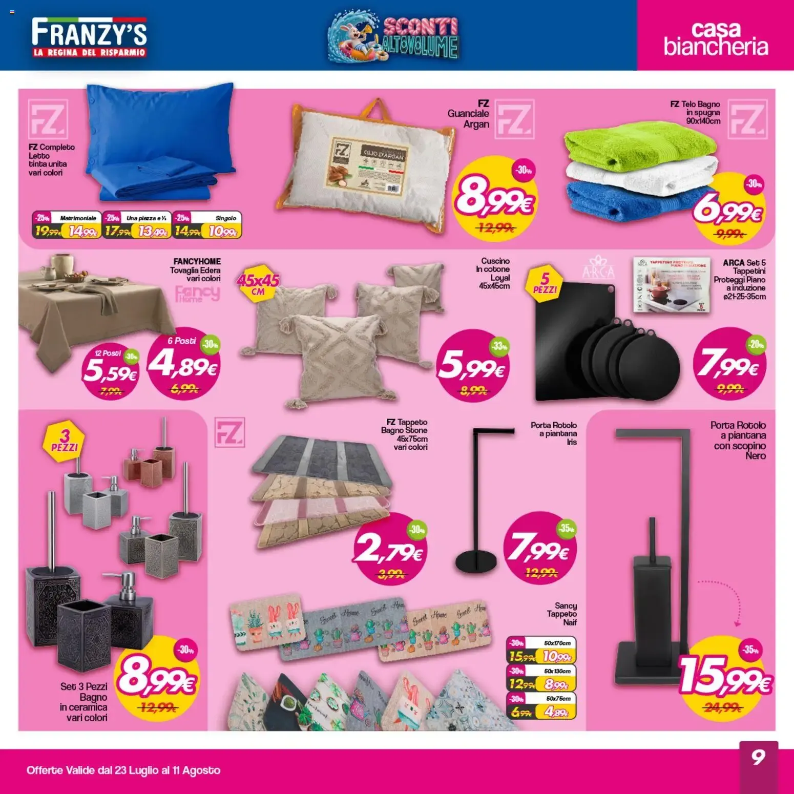 Franzy's Sconti Altovolume da 23 luglio a 11 agosto di 2026 - Pagina del volantino 9
